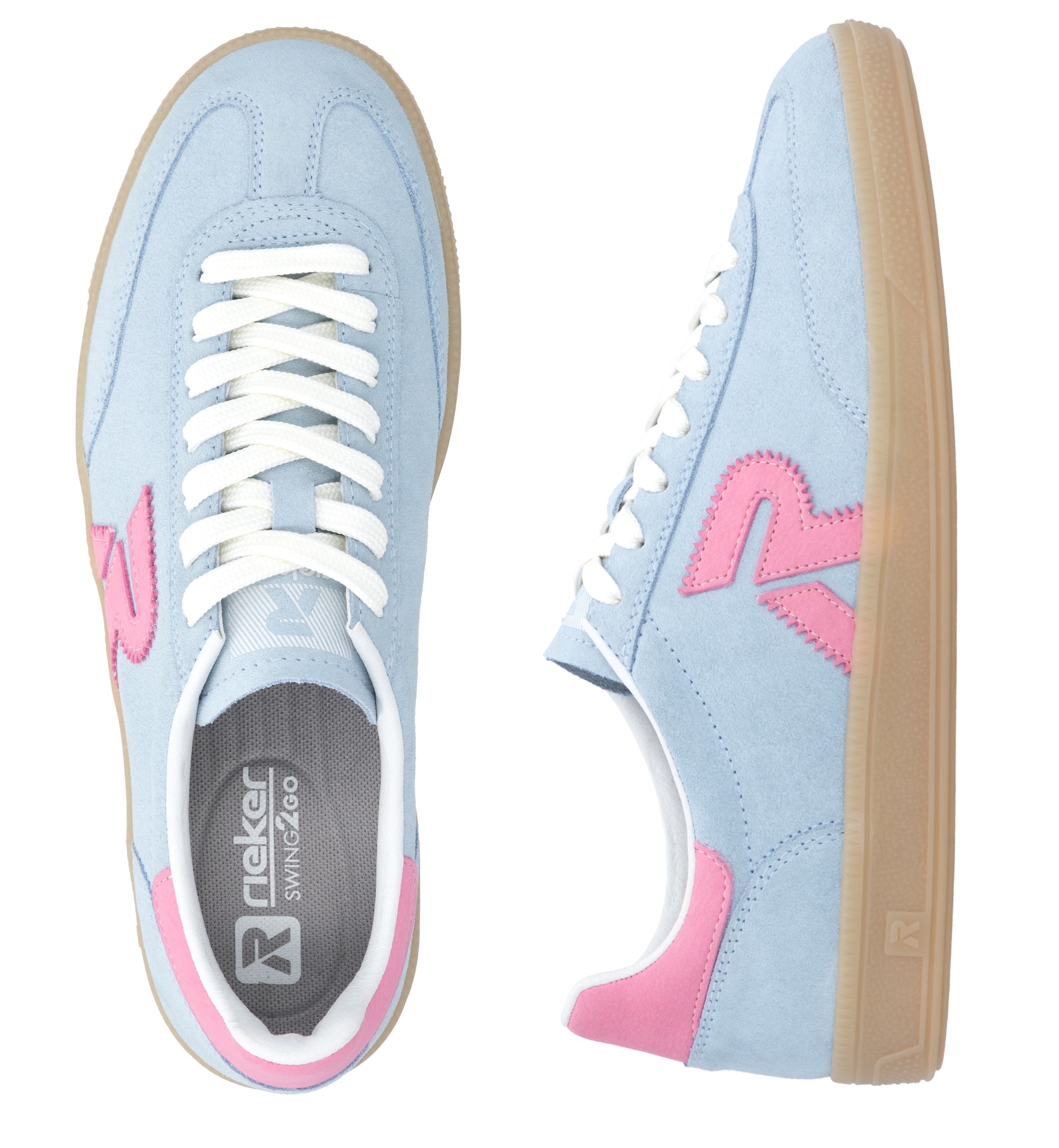 RIEKER Sport Sneaker »San Diego Swing2GO«  Retro-Sneaker, Freizeitschuh, Halbschuh mit herausnehmbarem Fußbett