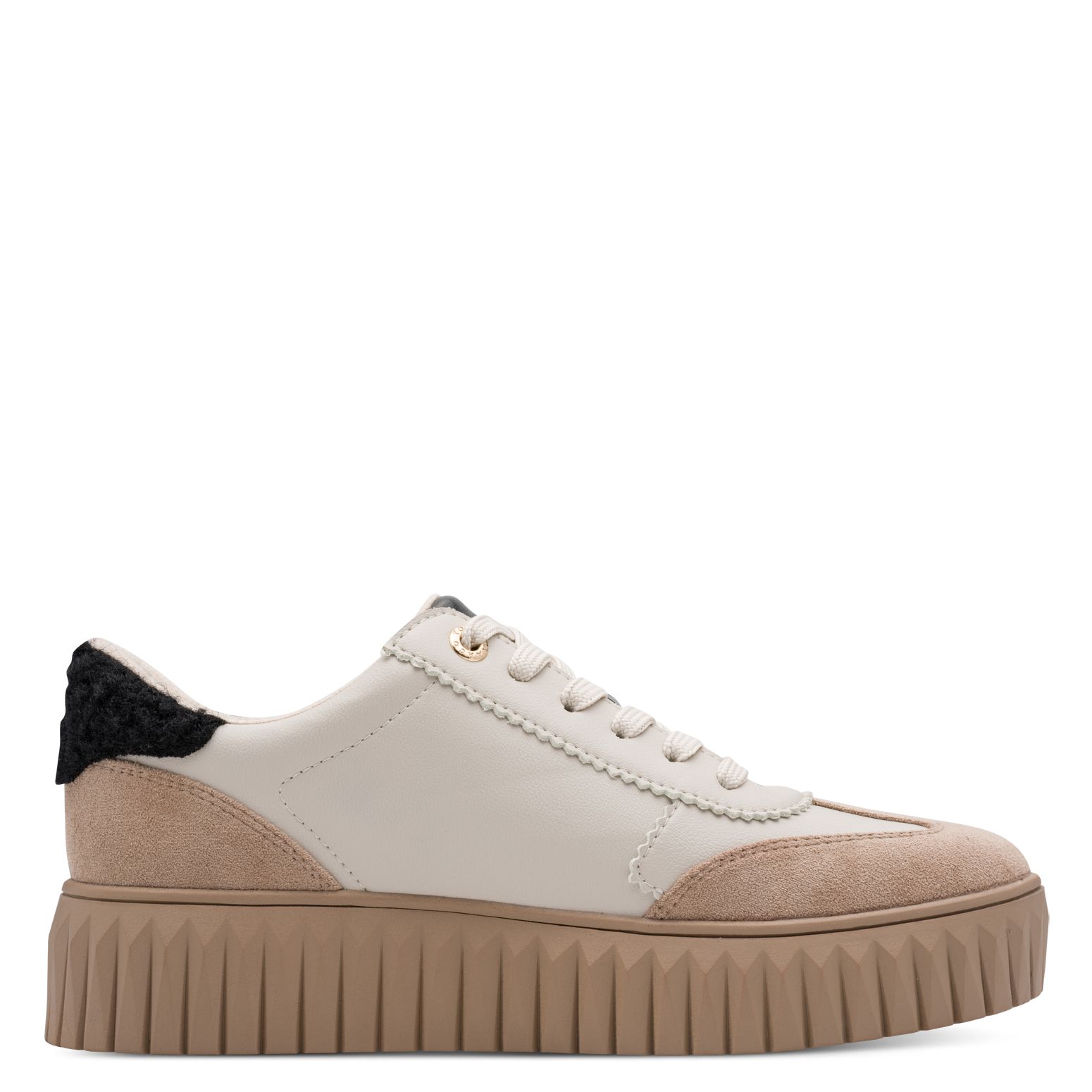 MARCO TOZZI by GMK Plateausneaker  Freizeitschuh, Halbschuh, Schnürer im Retro-Look und Eye-Catcher Sohle