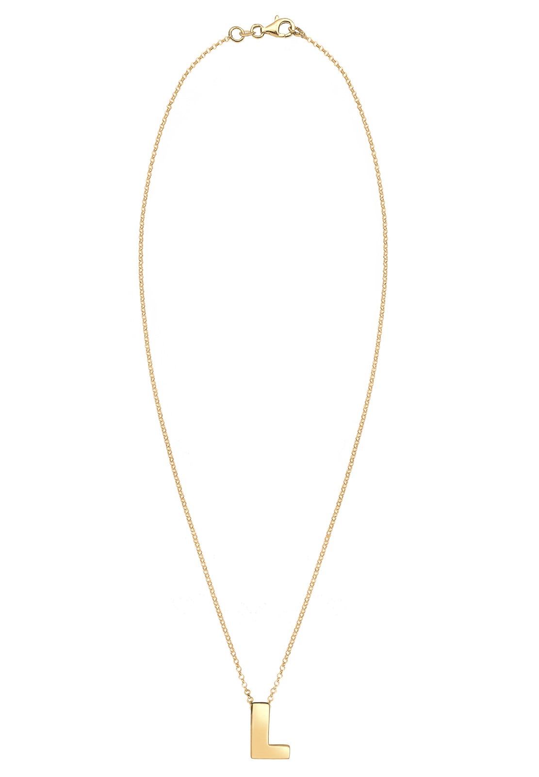 Elli Kette mit Anhänger »Halskette Buchstabe L Initialen 925 Sterling Silber«