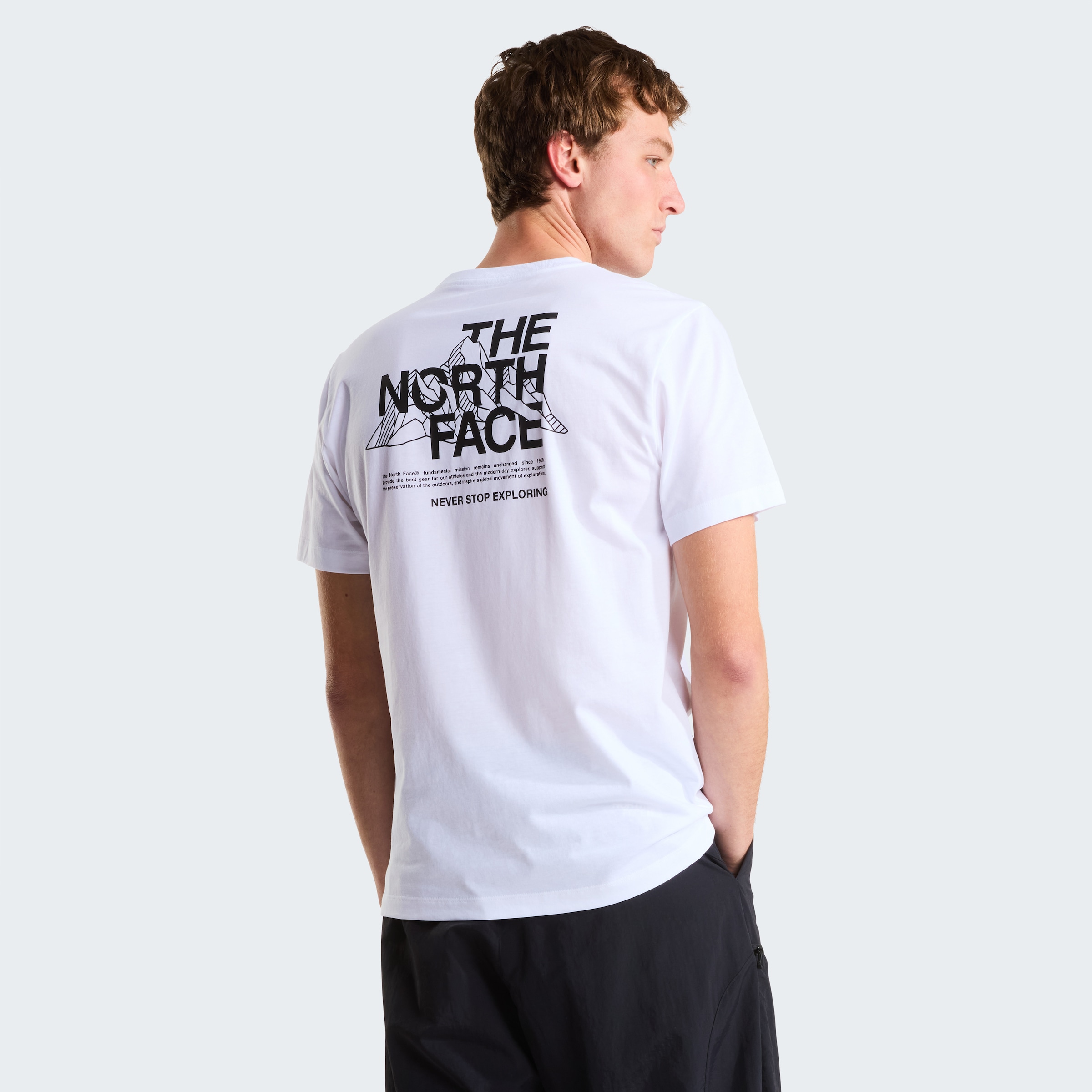 The North Face T-Shirt »M MOUNTAIN SKETCH  REGULAR SHORT SLEEVE TEE-GRAPHIC« normale Passform, kurze Ärmel, sportlicher Stil