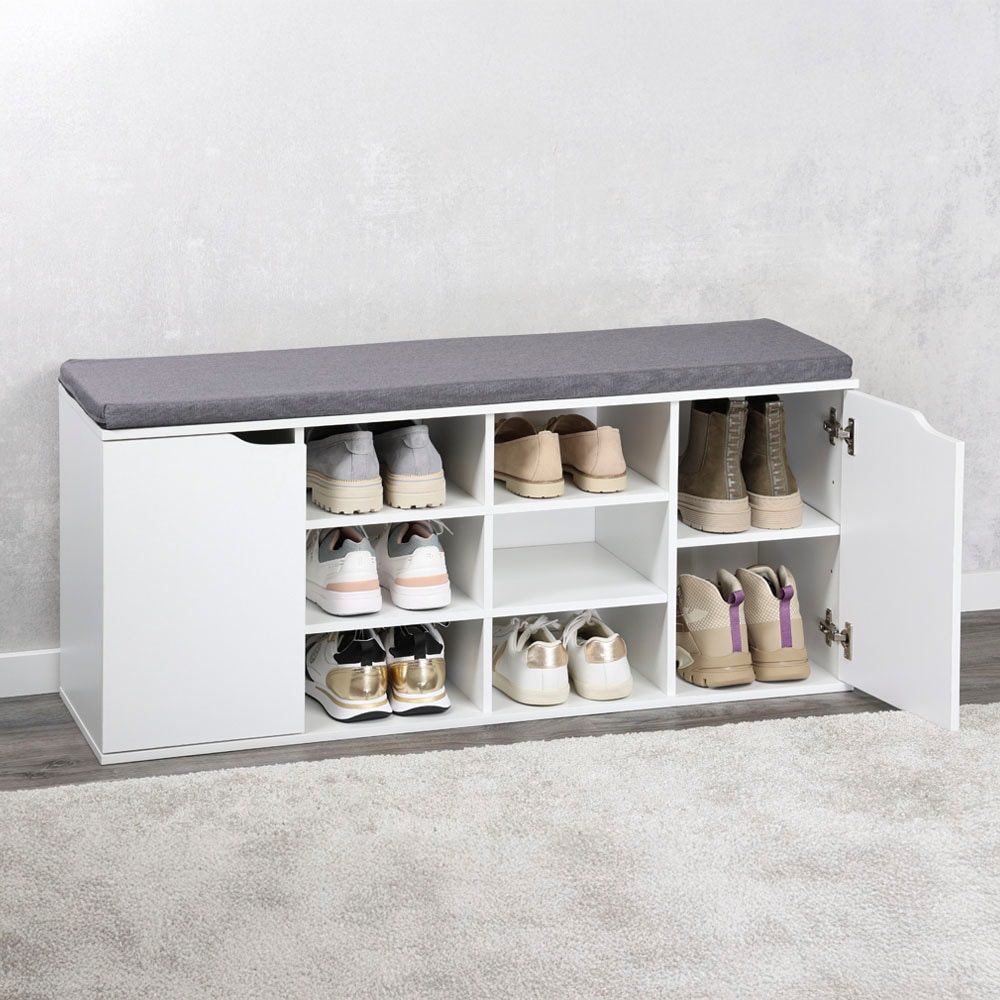 KESPER® Schuhschrank »Schuhschrank mit Sitzkissen, 2 Türen, FSC«