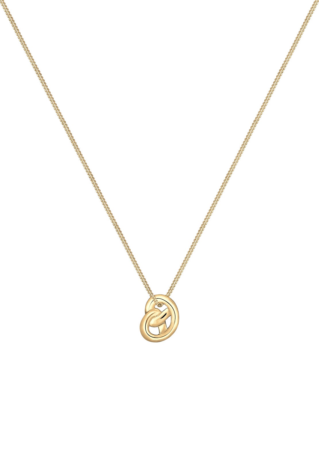 Elli Kette mit Anhänger »Halskette Tracht Brezel 925 Sterling Silber«