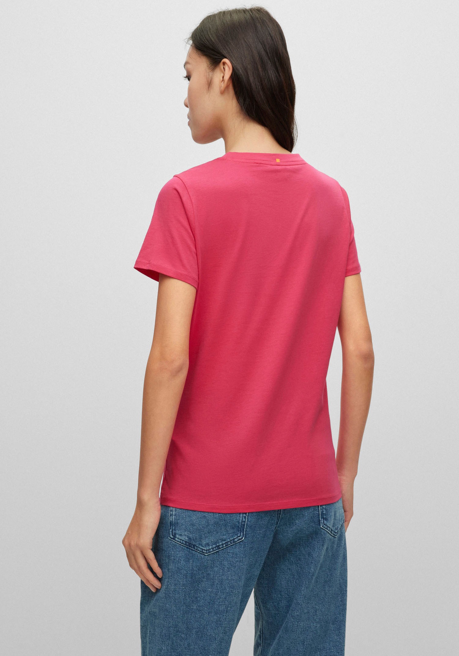 OTTO mit Shop ORANGE T-Shirt, im BOSS Online Logo-Frontprint