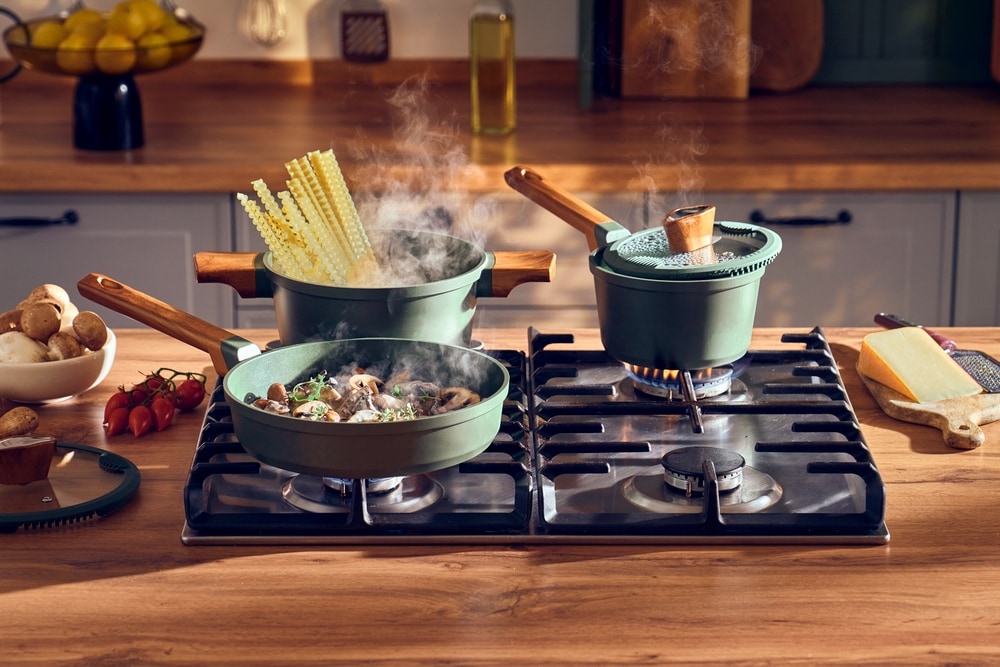 RESTO Kitchenware Kasserolle »Sadr, Soßentopf 1,4 l, antihaftbeschichtet, im Geschenkkarton« 2 Stk. tlg. Aluminiumguss