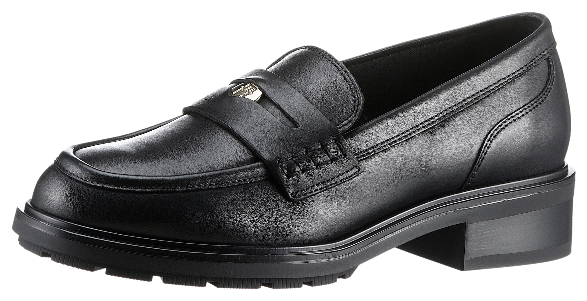 Loafer »TH PENNY LOAFER«, Businessmode, Blockabsatz, Slipper, Halbschuh mit Zierriegel