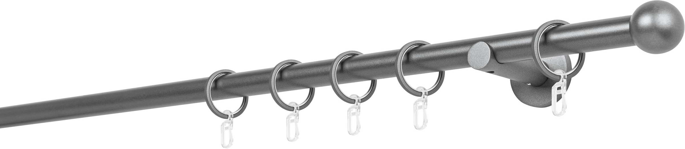 mydeco Gardinenstange »20mm Ball Wandträger 6,5 cm«, Fixmaß