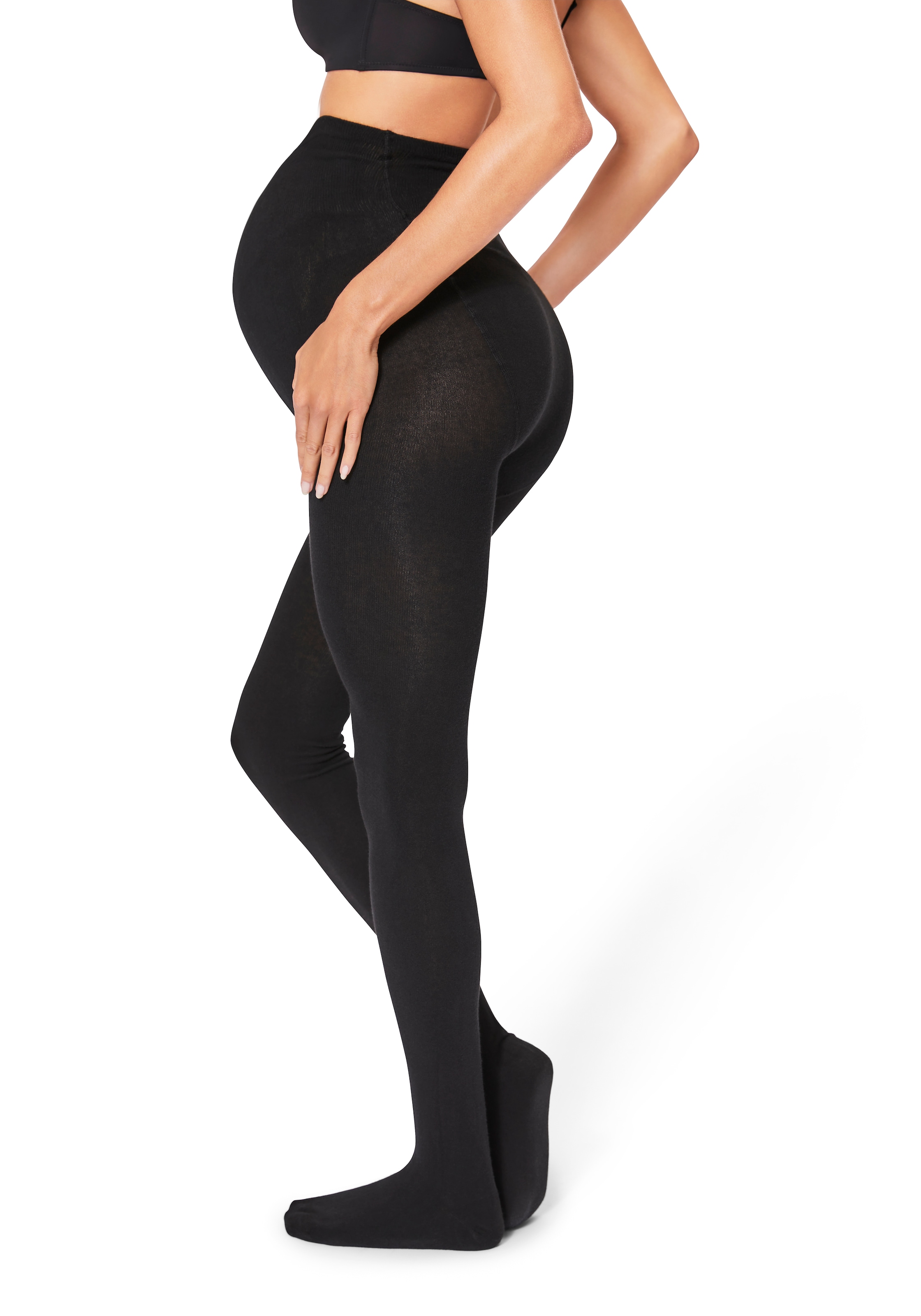 Lavana Strickstrumpfhose, Schwangerschaft, mit extra Zwickel für angenehme Weite