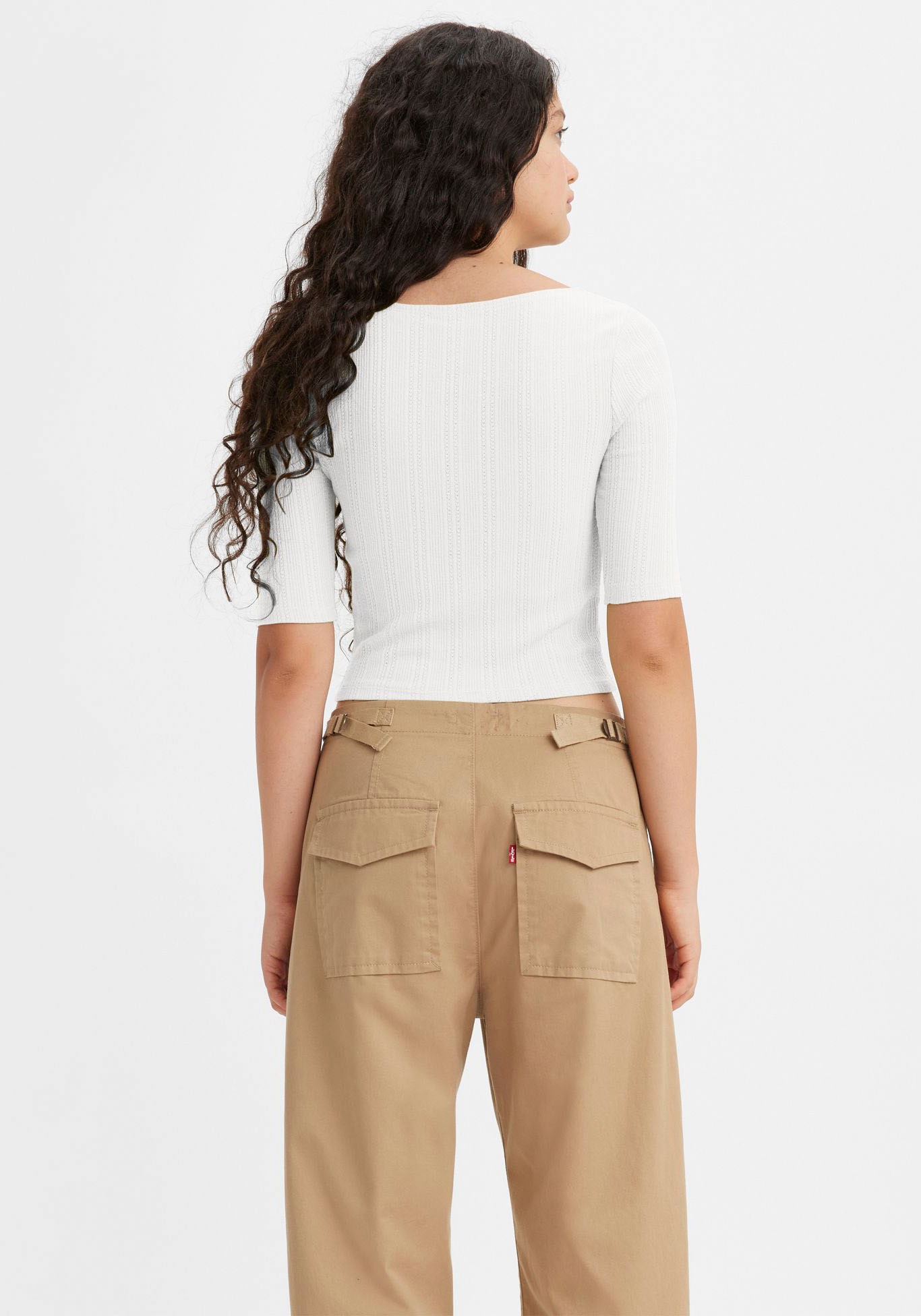 Levi's® Rundhalsshirt »POINTELLE TOP«, mit Struktur - Stretchqualität