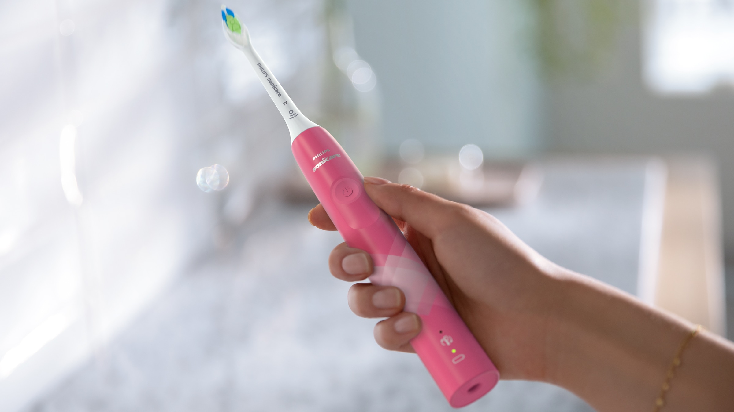 Philips Sonicare Elektrische Zahnbürste »Series 4100 HX3689«, 1 St. Aufsteckbürsten, mit integriertem Drücksensor und 2 Intensitätsstufen, inkl. Ladegerät