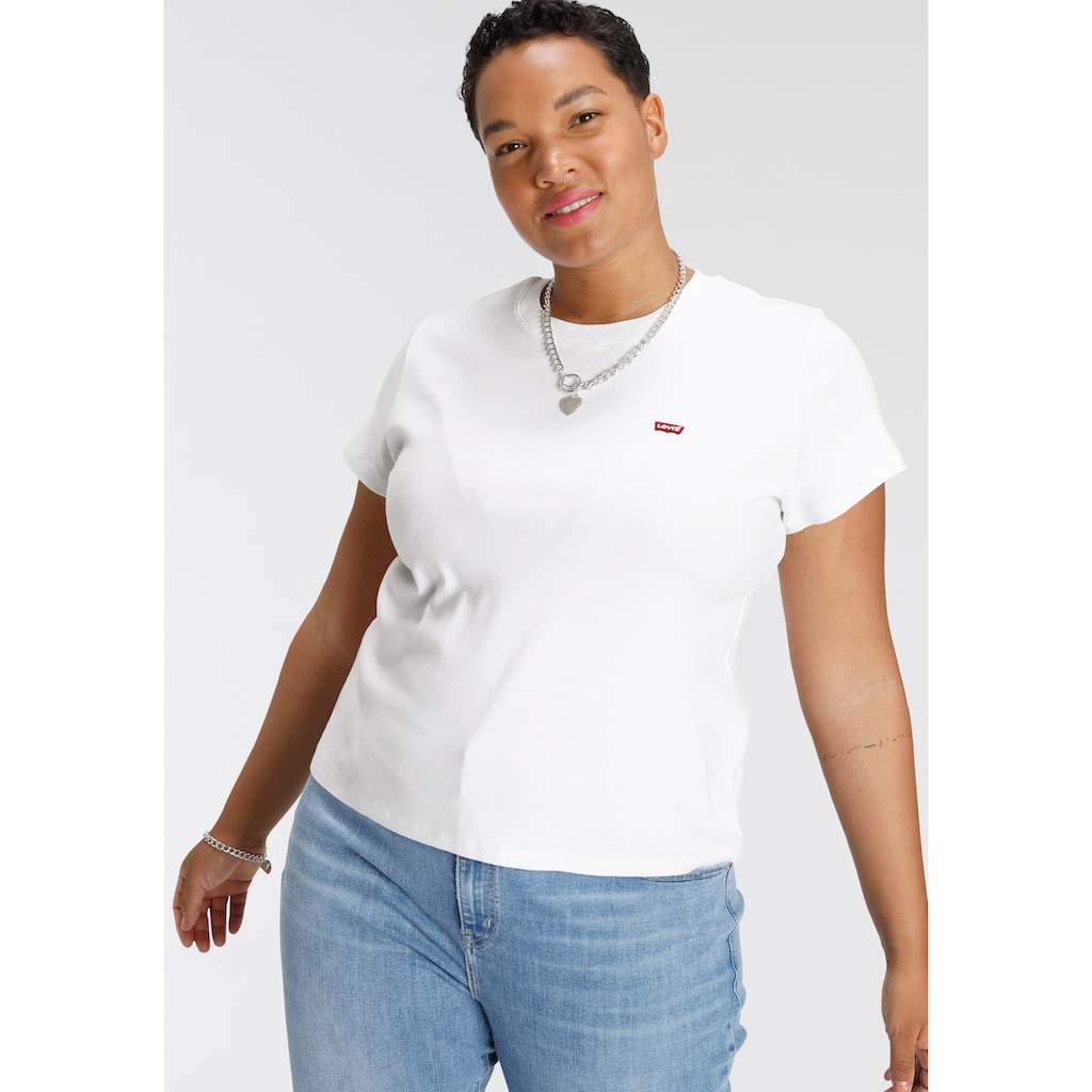 Levi's® Plus T-Shirt »SS BABY TEE«, Cropped- Form mit Logo