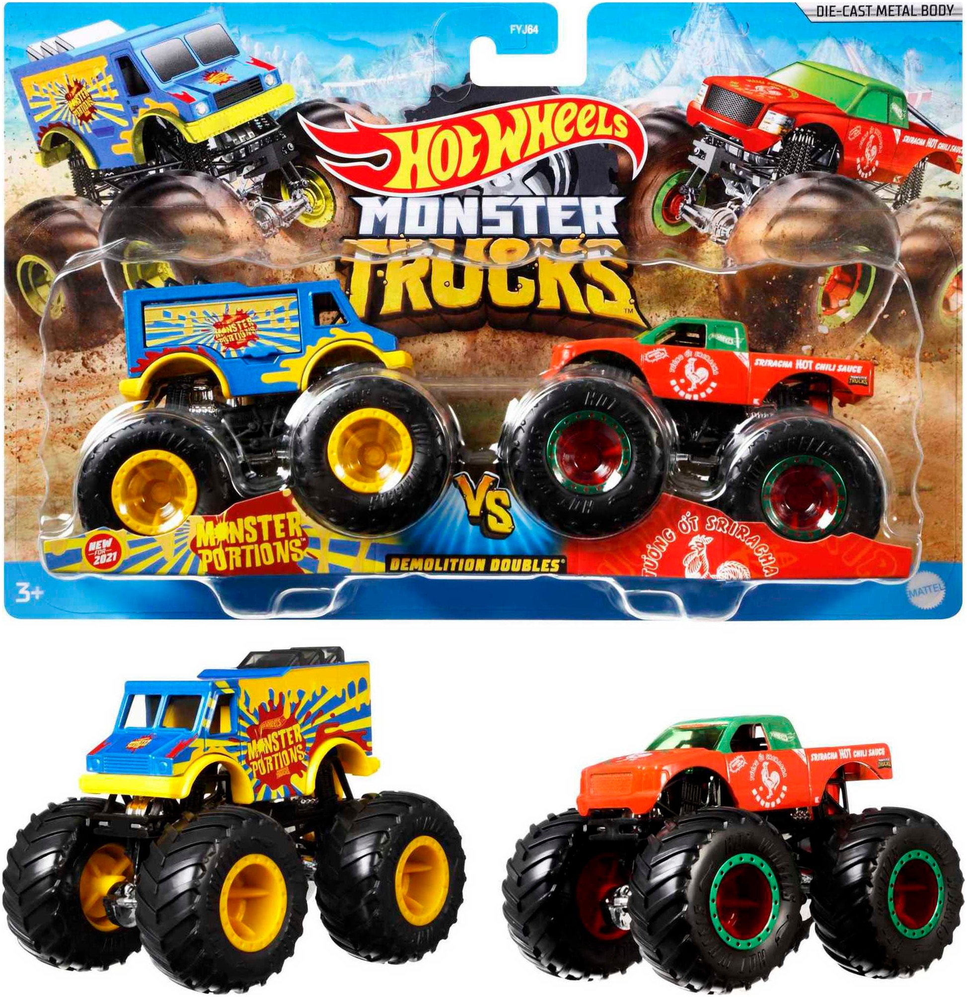 Spielzeug-Monstertruck »Monster Trucks Die-Cast 2er-Pack«, (Set, 2 tlg.), im Maßstab...