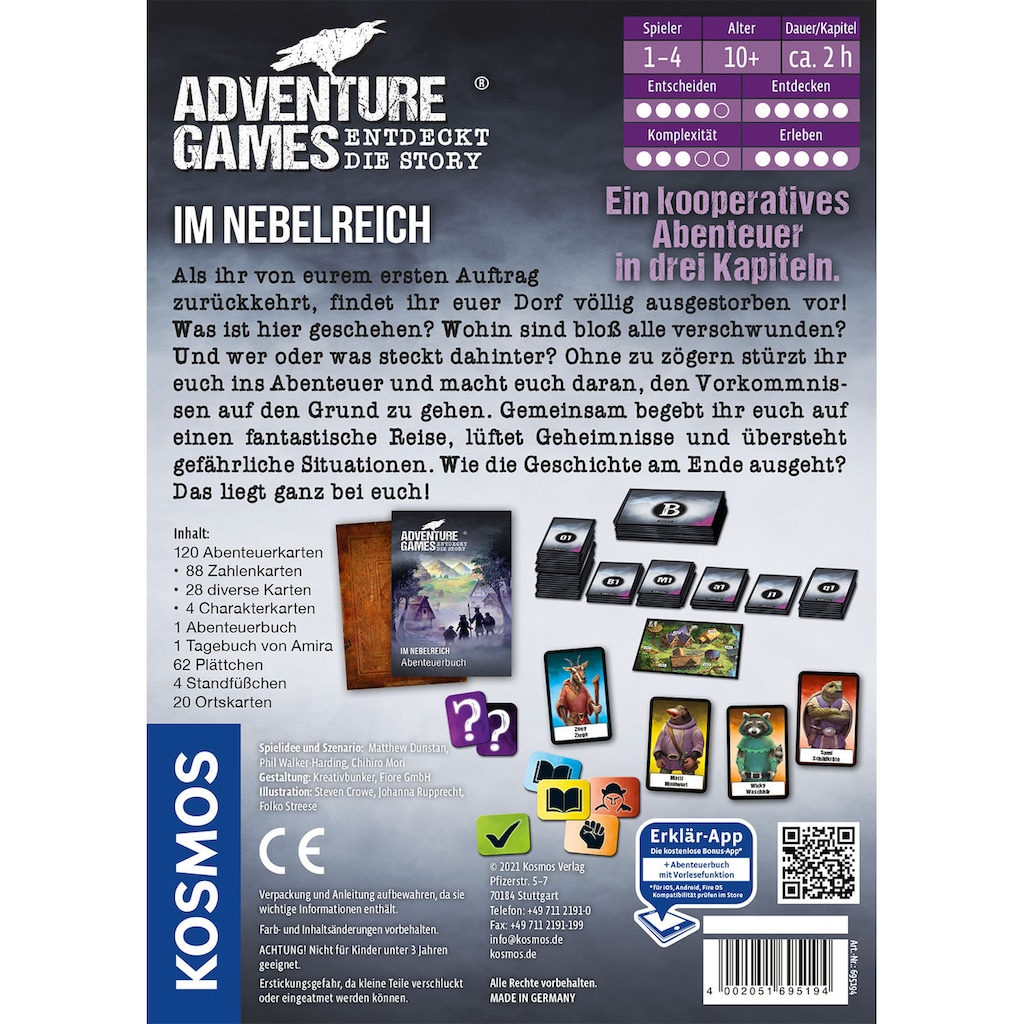 Kosmos Spiel »Adventure Games - Im Nebelreich«