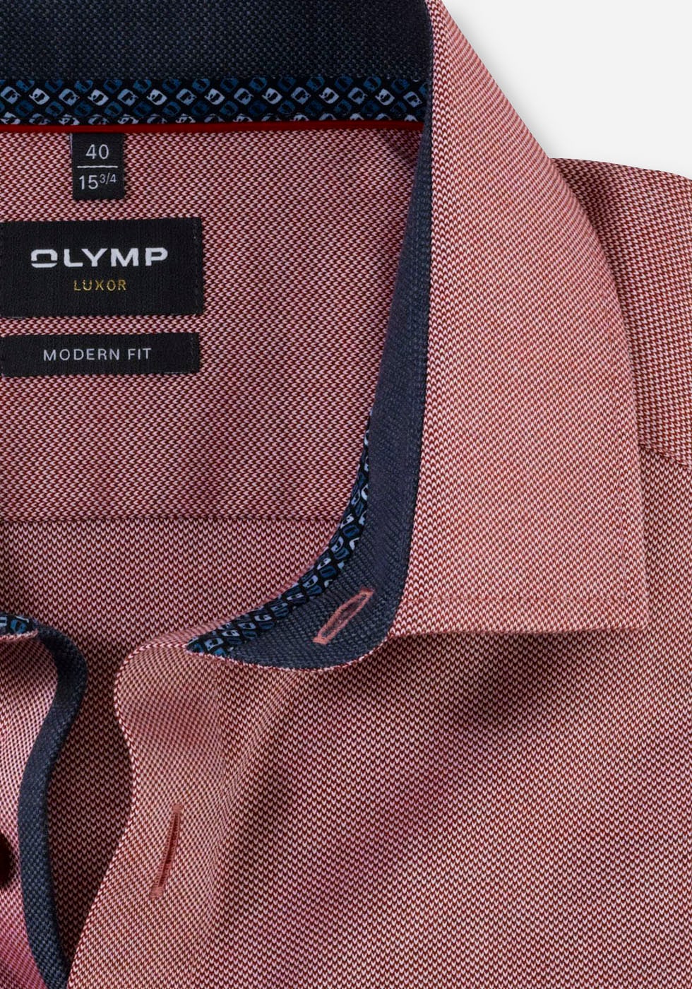 shoppen fit«, mit OLYMP modern Businesshemd bei Logo-Stitching OTTO »Luxor online tonigem