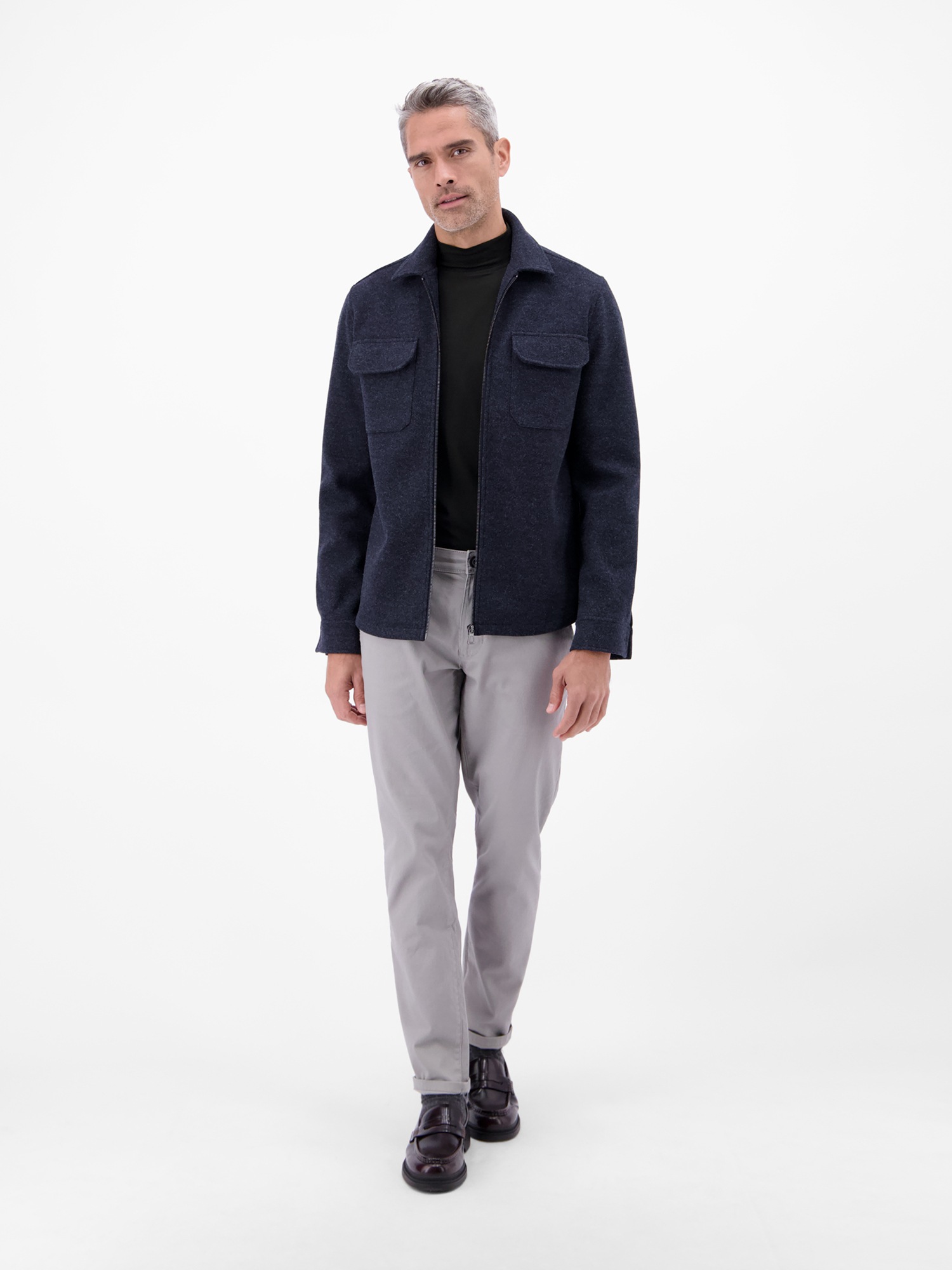 LERROS Sweatshirt »Herren-Shirt mit modischem Turtleneck«
