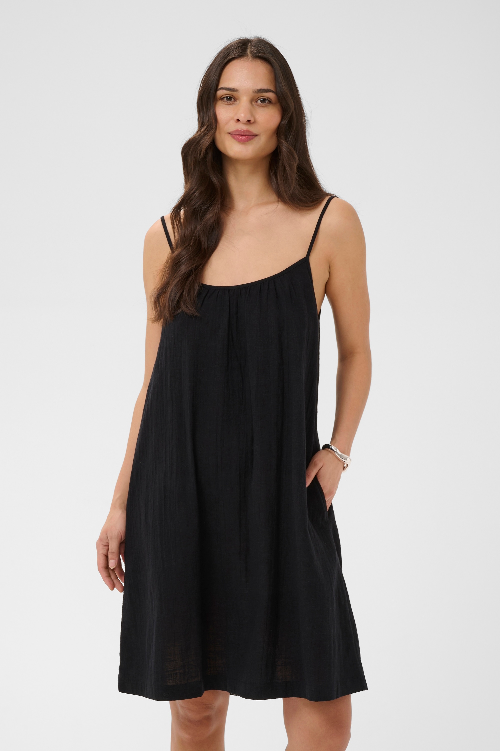KAFFE Midikleid »Kleid KApauline«