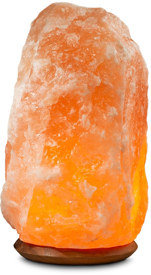 HIMALAYA SALT DREAMS Salzkristall-Tischlampe »Rock«, Leuchtmittel E14 | Leuchtmittel wechselbar, Handgefertigt aus Salzkristall - jeder Stein ein Unikat, ca.25-30 kg