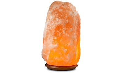 Salzkristall-Tischlampe »Rock«, Handgefertigt aus Salzkristall - jeder Stein ein...
