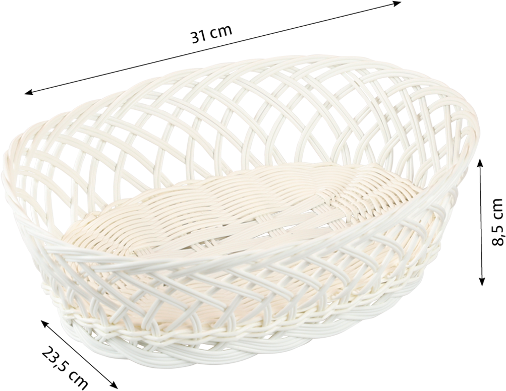 KESPER® Brotkorb »Brot- & Obstkorb, oval, 5er Set« Breite ca. 31 cm