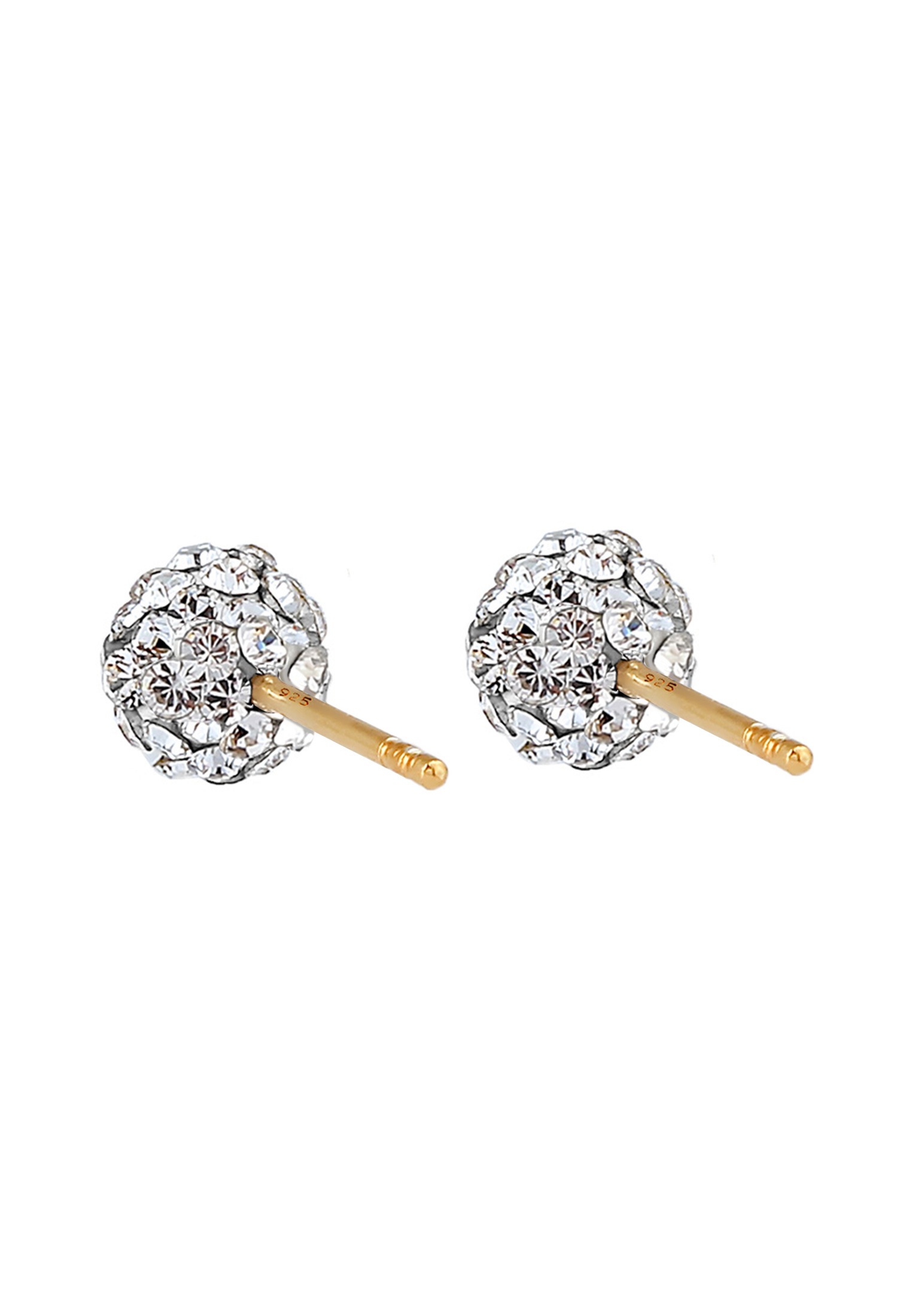 Elli Paar Ohrstecker »Ohrringe Kugel Funkelnd 925 Silber, mit Kristallen von Swarovski(R)«