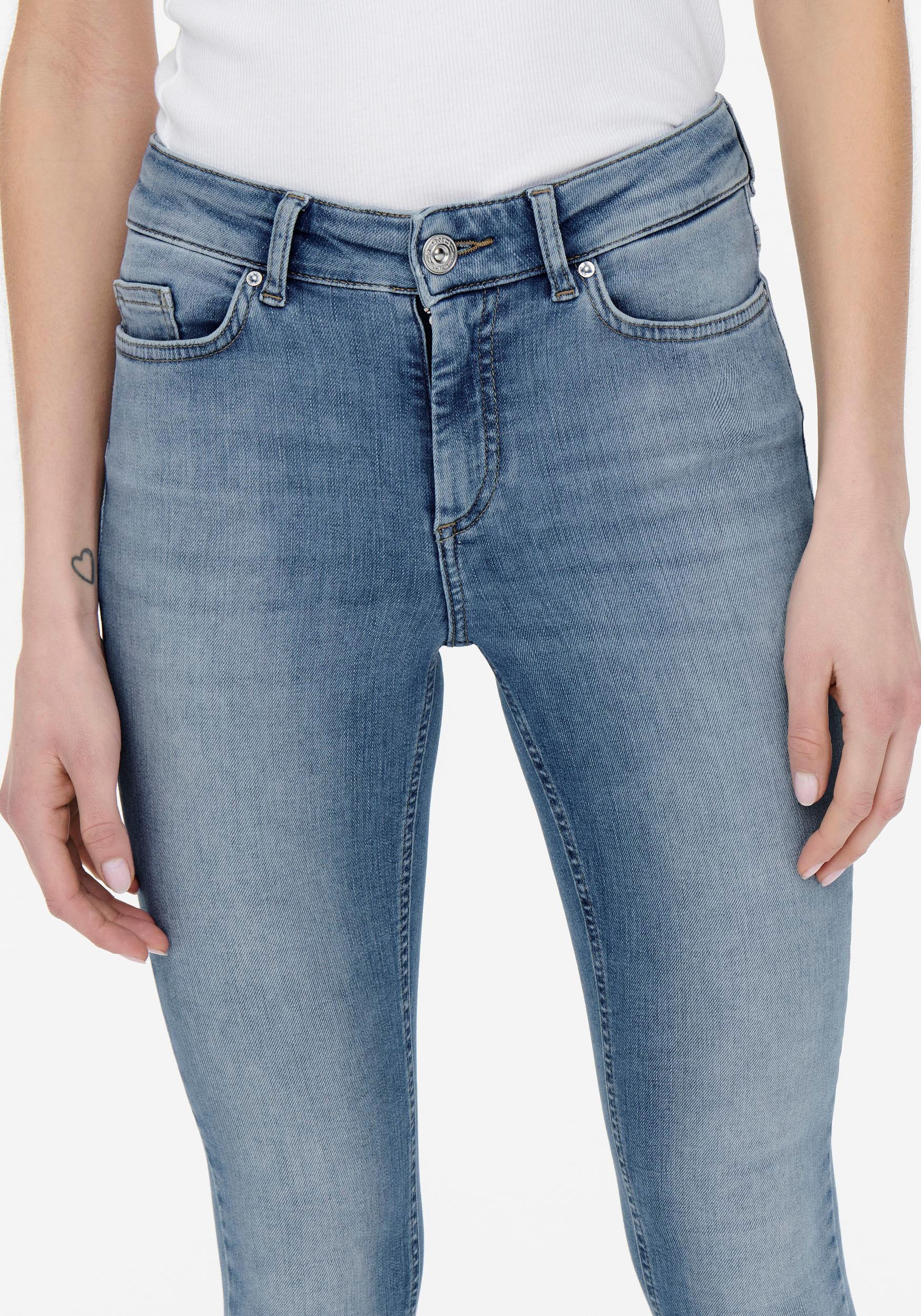 ONLY Ankle-Jeans »ONLBLUSH MID SK ANK RW CRO155 NOOS«