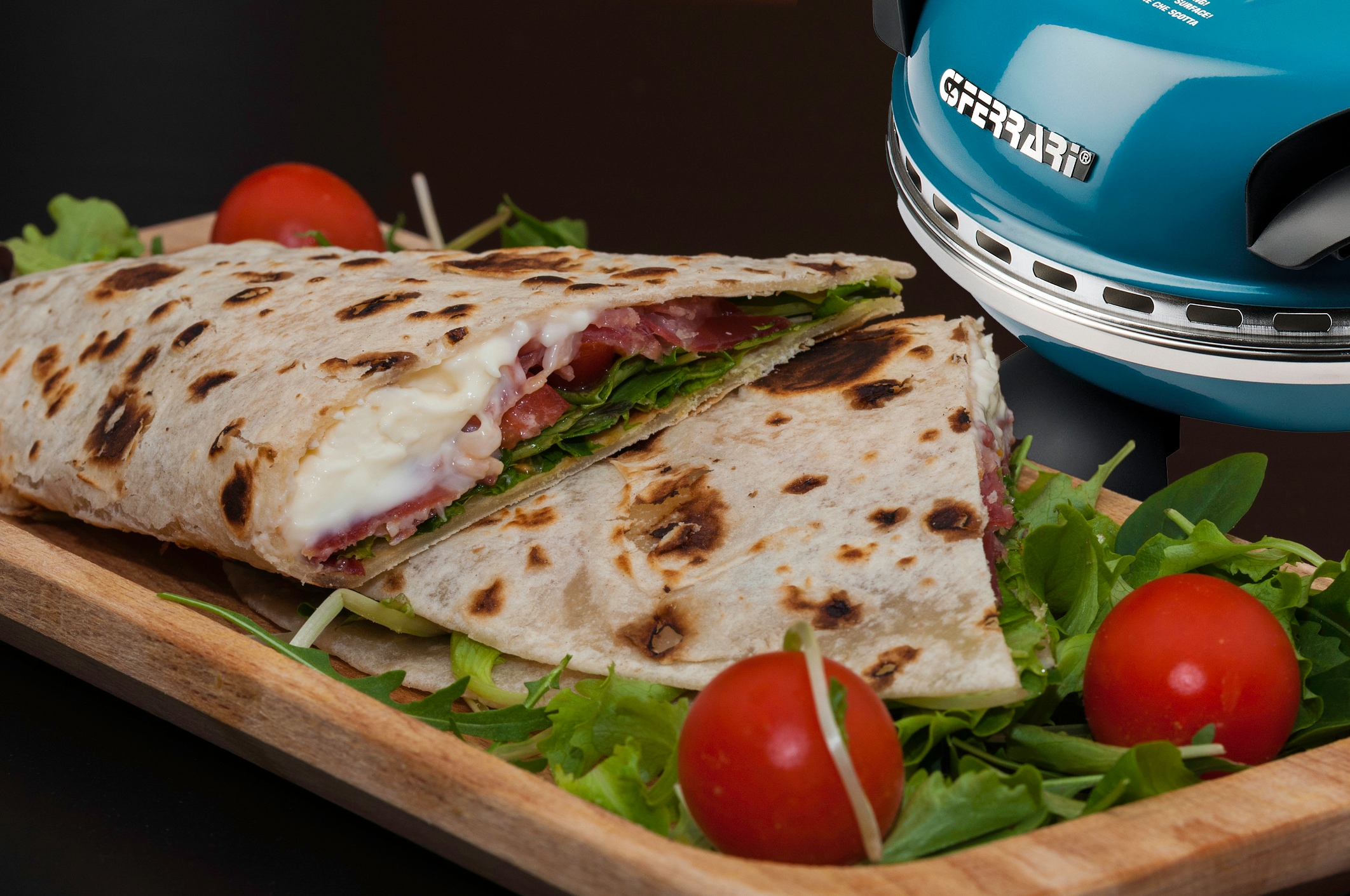 G3Ferrari Pizzaofen »G3Ferrari Delizia G1000604 blau«, bis 400 °C mit feuerfestem Naturstein / Pizza und Fladen uvm. in 3 Min