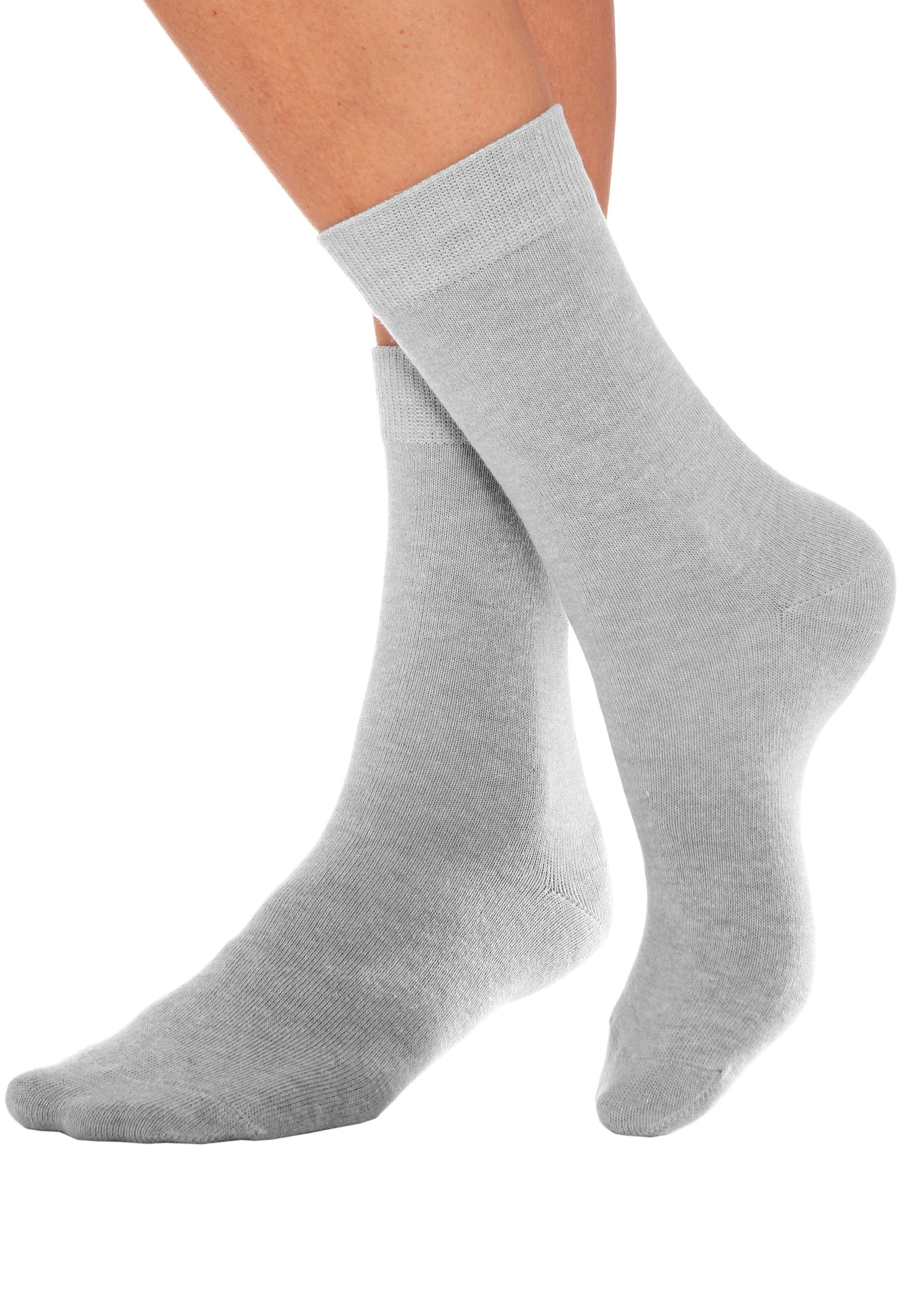 Lavana Basicsocken, (Set, 7 Paar), mit druckfreiem Bündchen