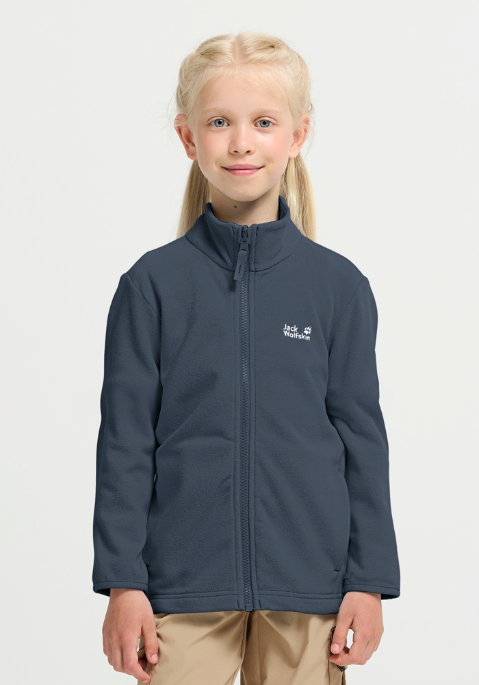 Jack Wolfskin Fleecejacke »TAUNUS 100 FZ K« Winddicht, atmungsaktiv, Übergangsjacke