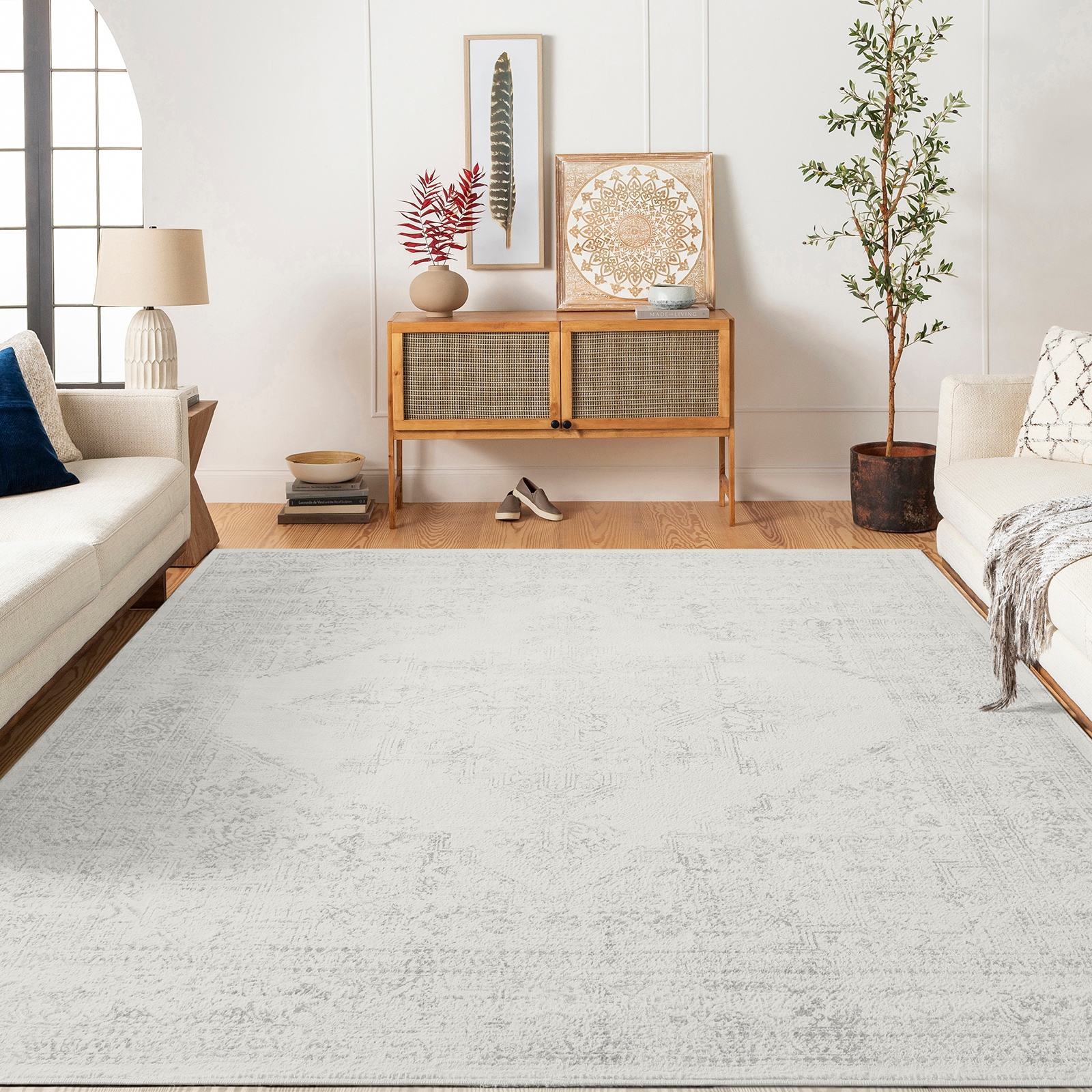 Livabliss Teppich »KOTA« rechteckig 9 mm Höhe Vintage Orientteppich, Kurzflor Boho Wohnzimmerteppich, Läufer