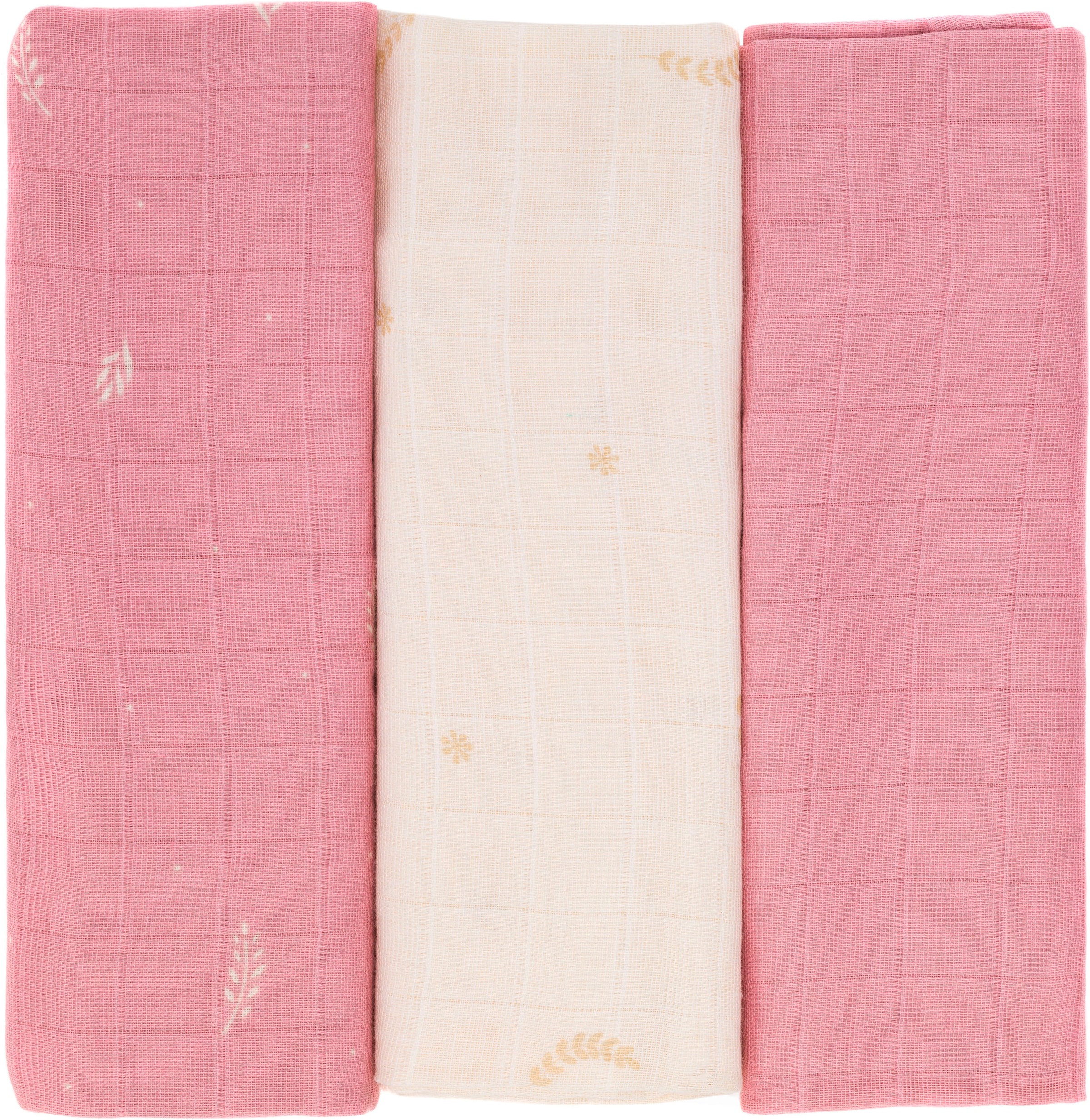Fillikid Stoffwindeln »Mullwindeln, Blumen« Set, 3 Stk. tlg.