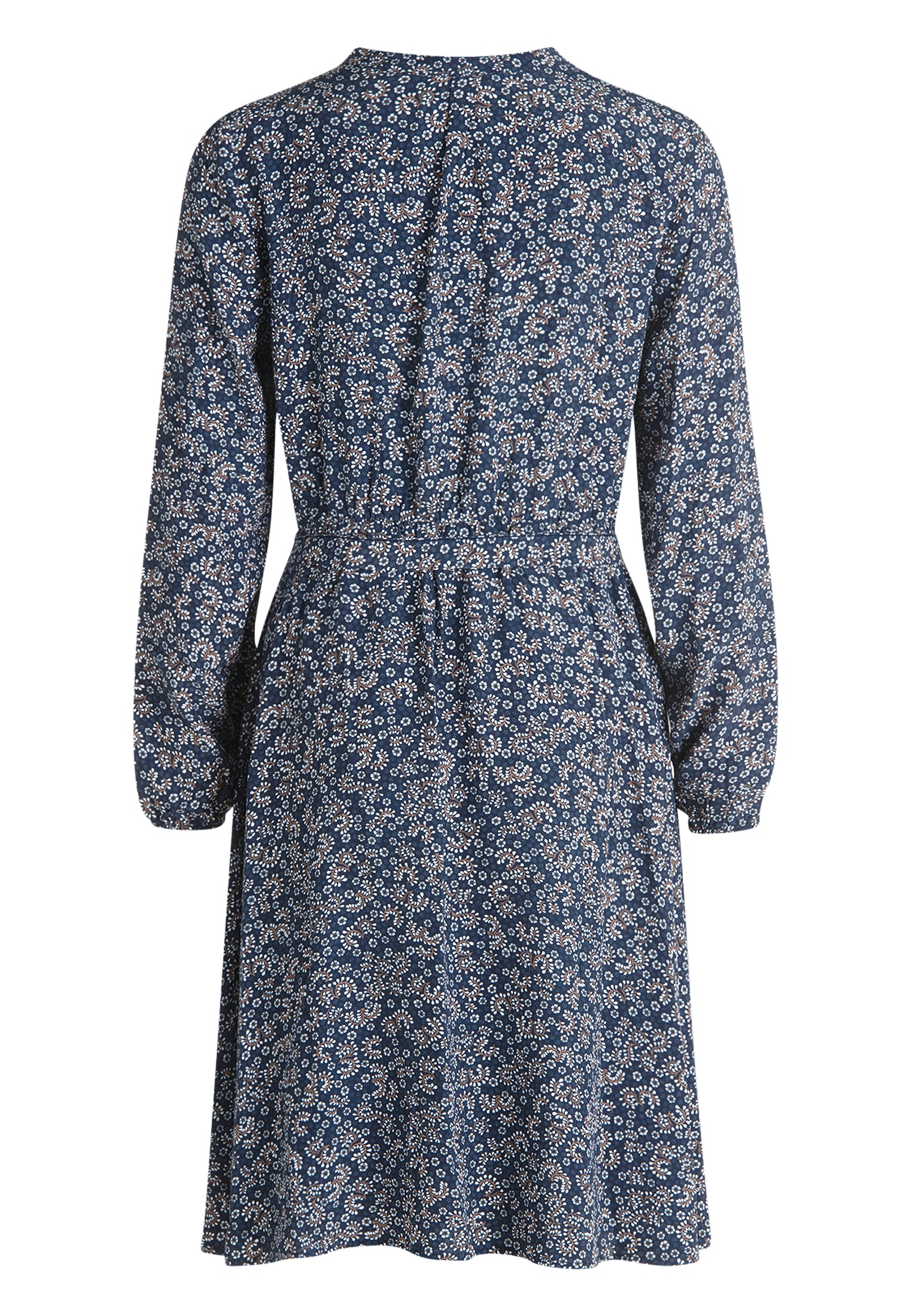 Zero Plisseekleid »Crepè-Kleid mit Bindegürtel«