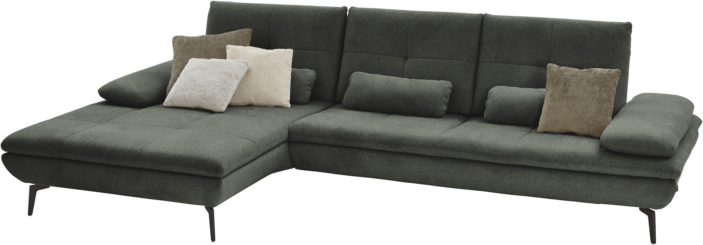 Die PlanBar Ecksofa »MP-IN23002 L-Form« wahlweise mit Armteil- und Sitztiefenverstellung