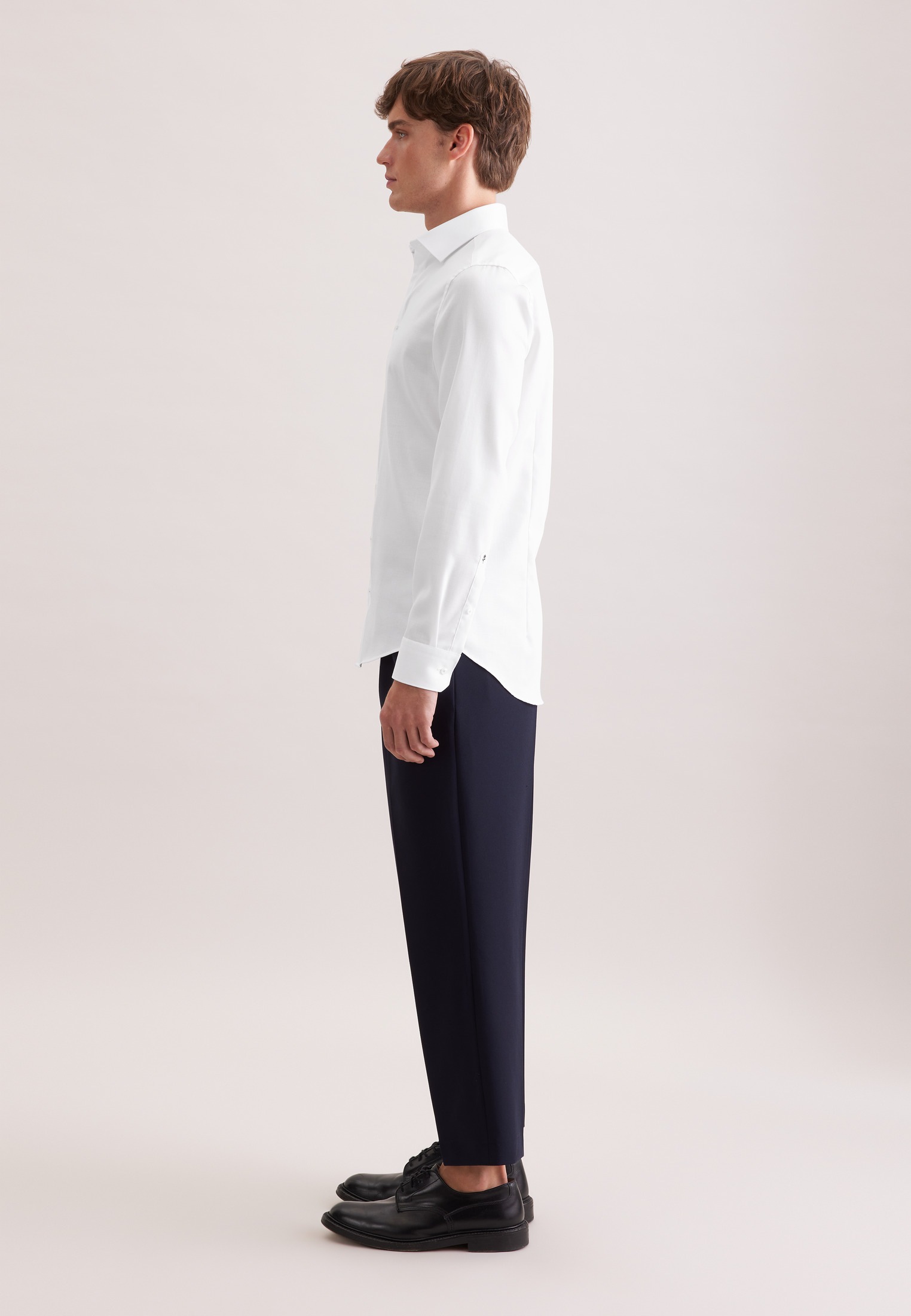 seidensticker Businesshemd »Schwarze Rose« Shaped 1/1 Extra lang Kentkragen Struktur