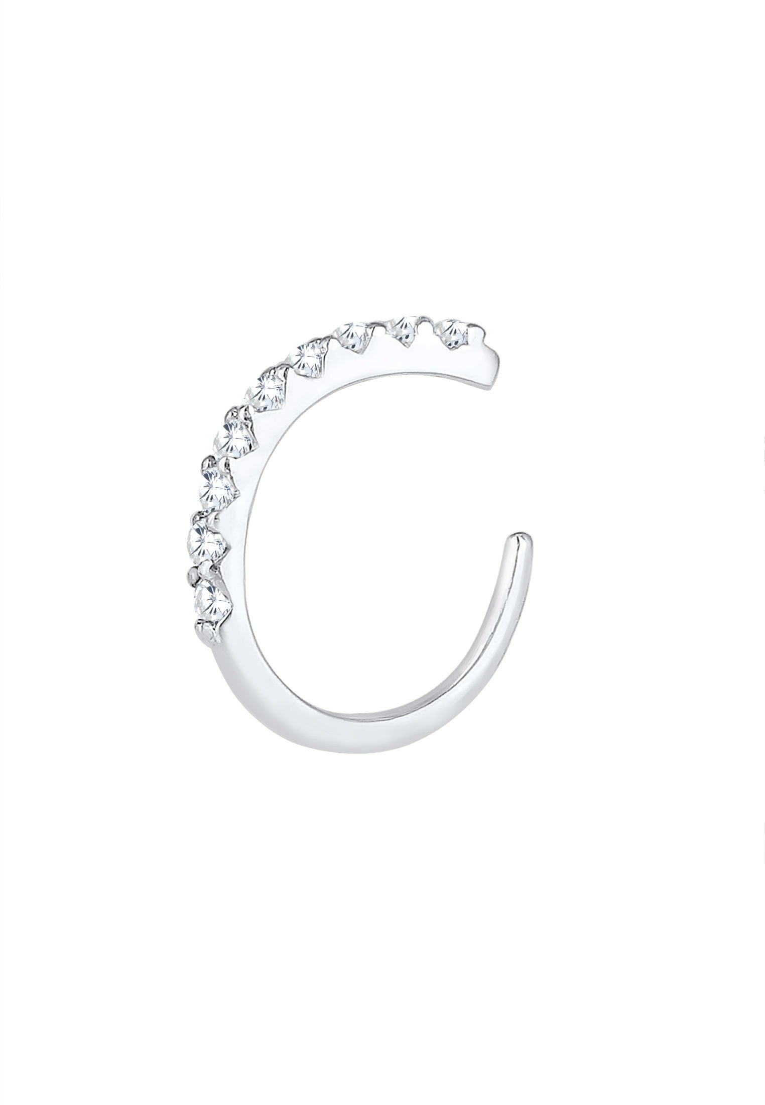 Elli Ohrklemme »Ohrringe Earcuff Zirkona Kristalle Trend Single 925 Silber«