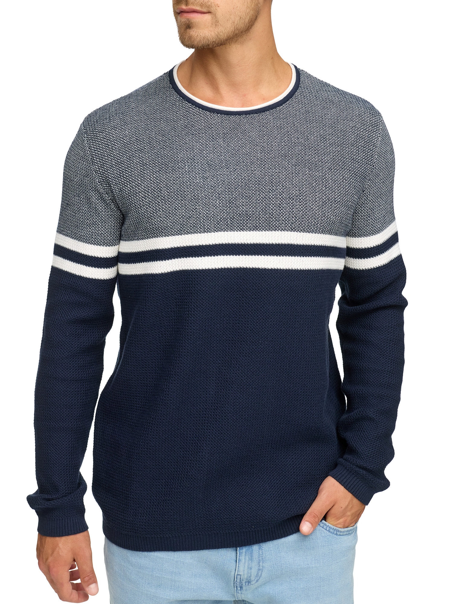 Indicode Rundhalspullover »INJaluf«