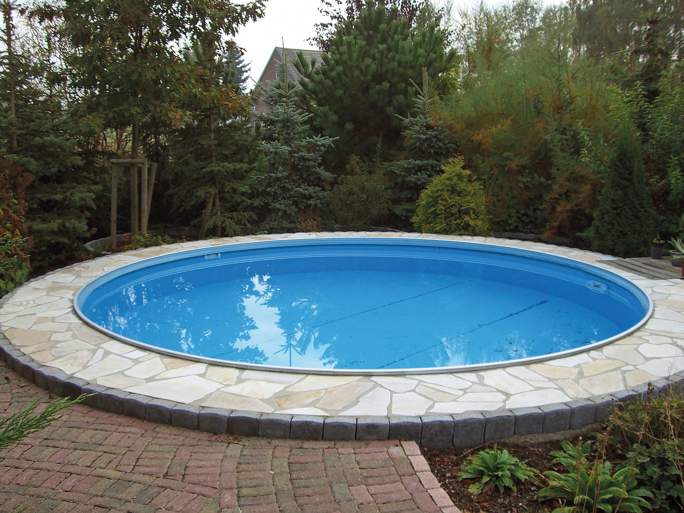 Wieviel Liter Passen In Einen Runden Pool my POOL BWT Rundpool, (Set), Mit Stanzung in der Stahlwand für