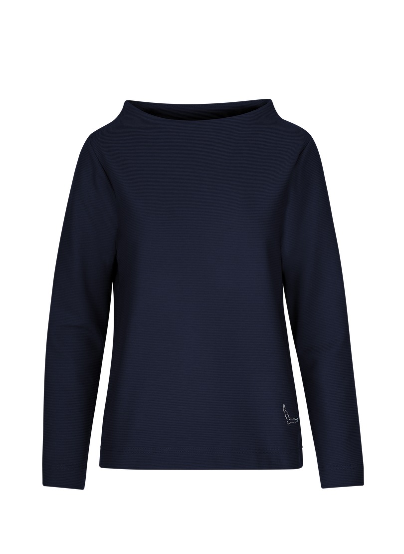 Trigema Sweatshirt »TRIGEMA Stehkragen Pullover mit Kristallsteinen«