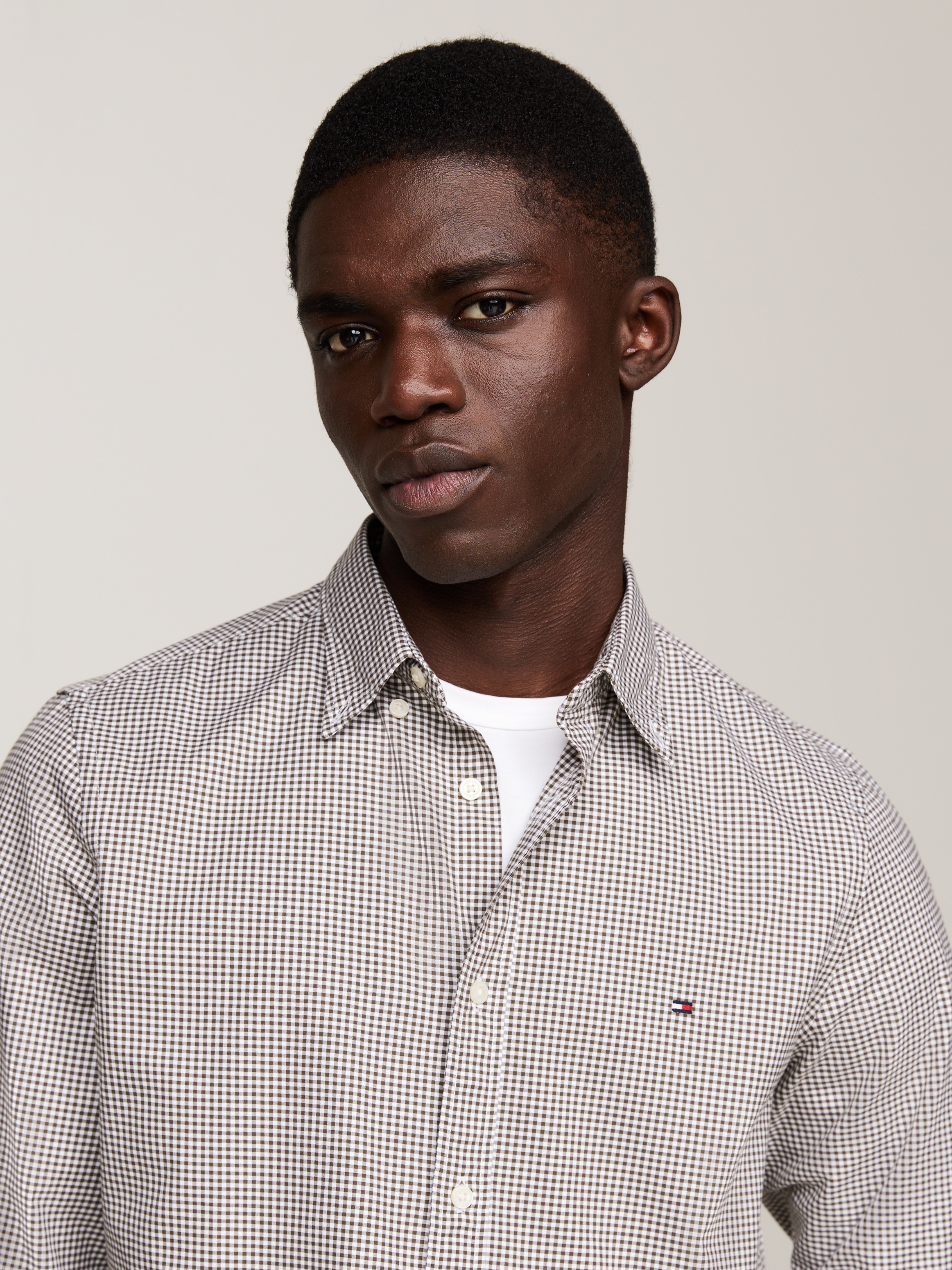 Tommy Hilfiger Langarmhemd »MICRO GINGHAM POPLIN SF SHIRT«