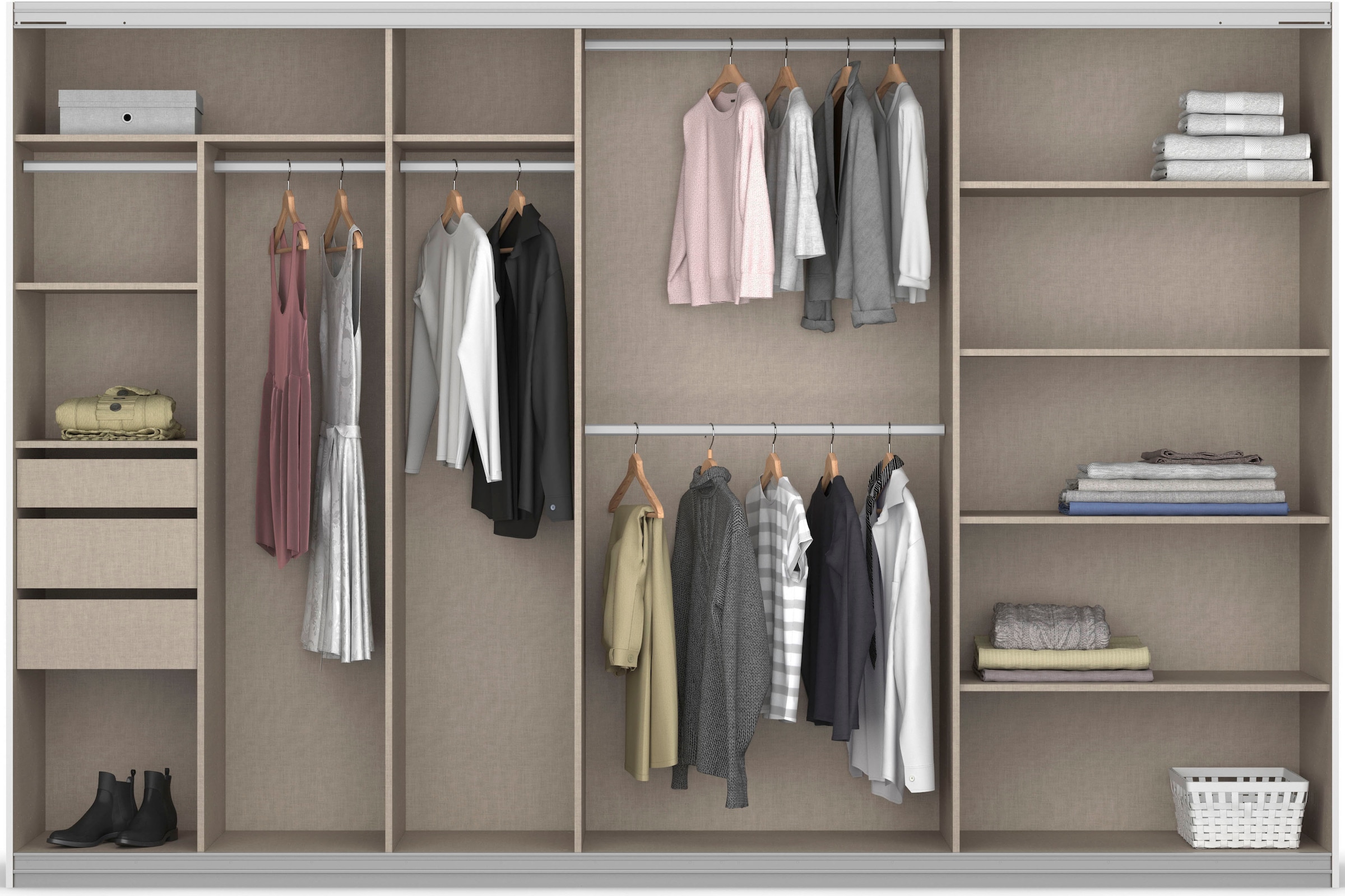 rauch Schwebetürenschrank »Oteli«, inkl. Passepartout optional mit Beleuchtung