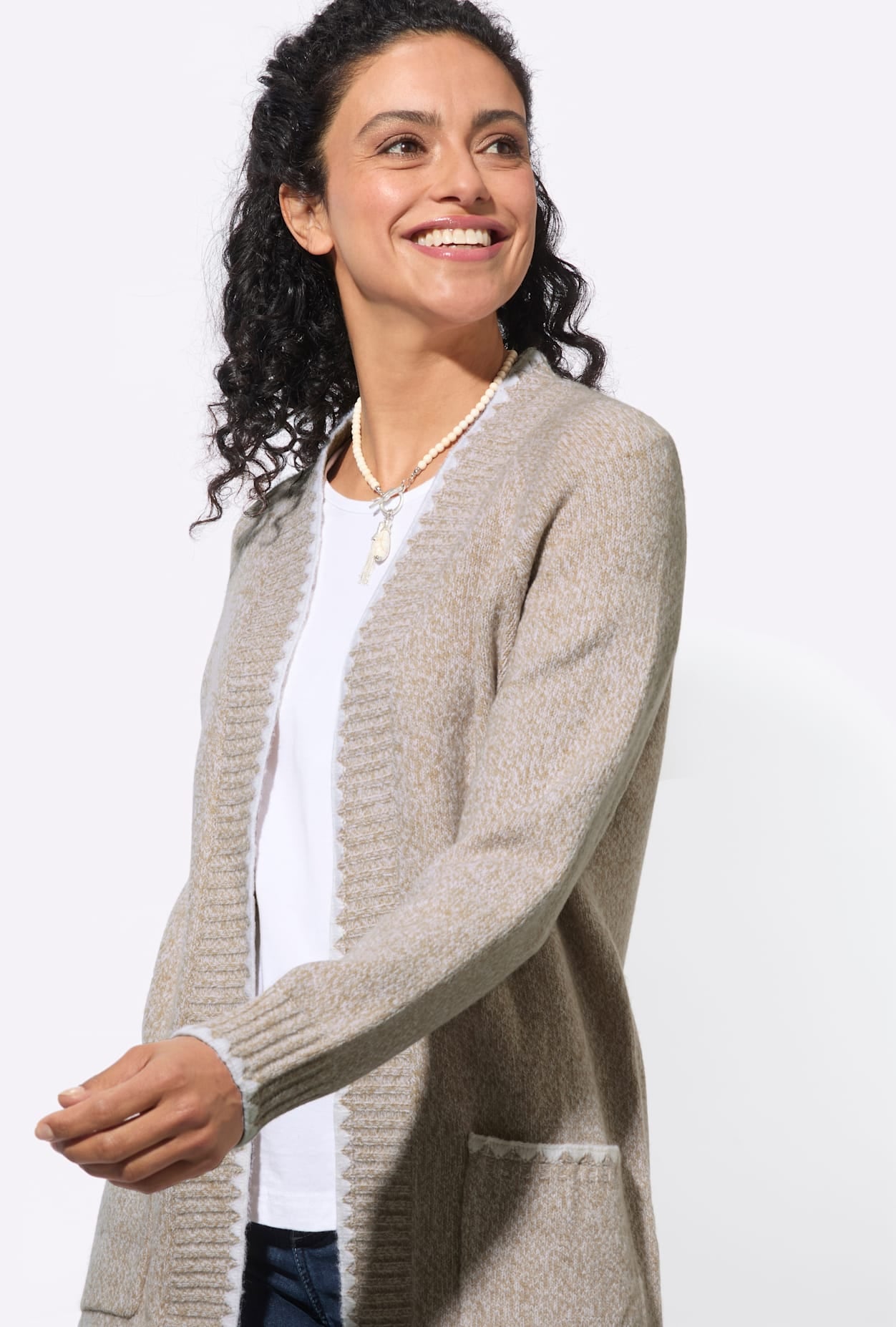 Casual Looks Longstrickjacke