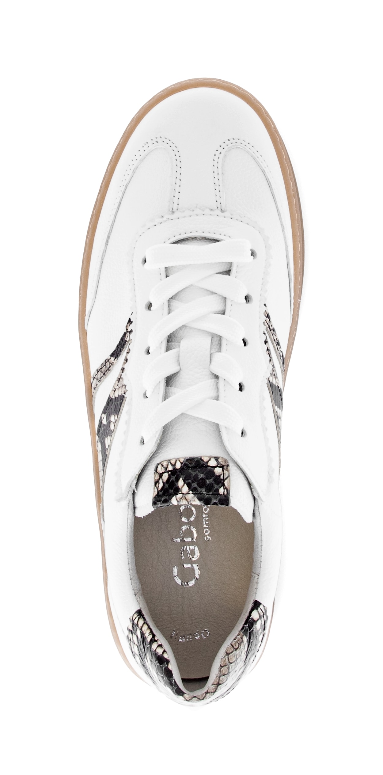 Gabor Plateausneaker »FLORENZ«  Freizeitschuh, Halbschuh, Schnürer, im Retrolook, Weite G (=weit)