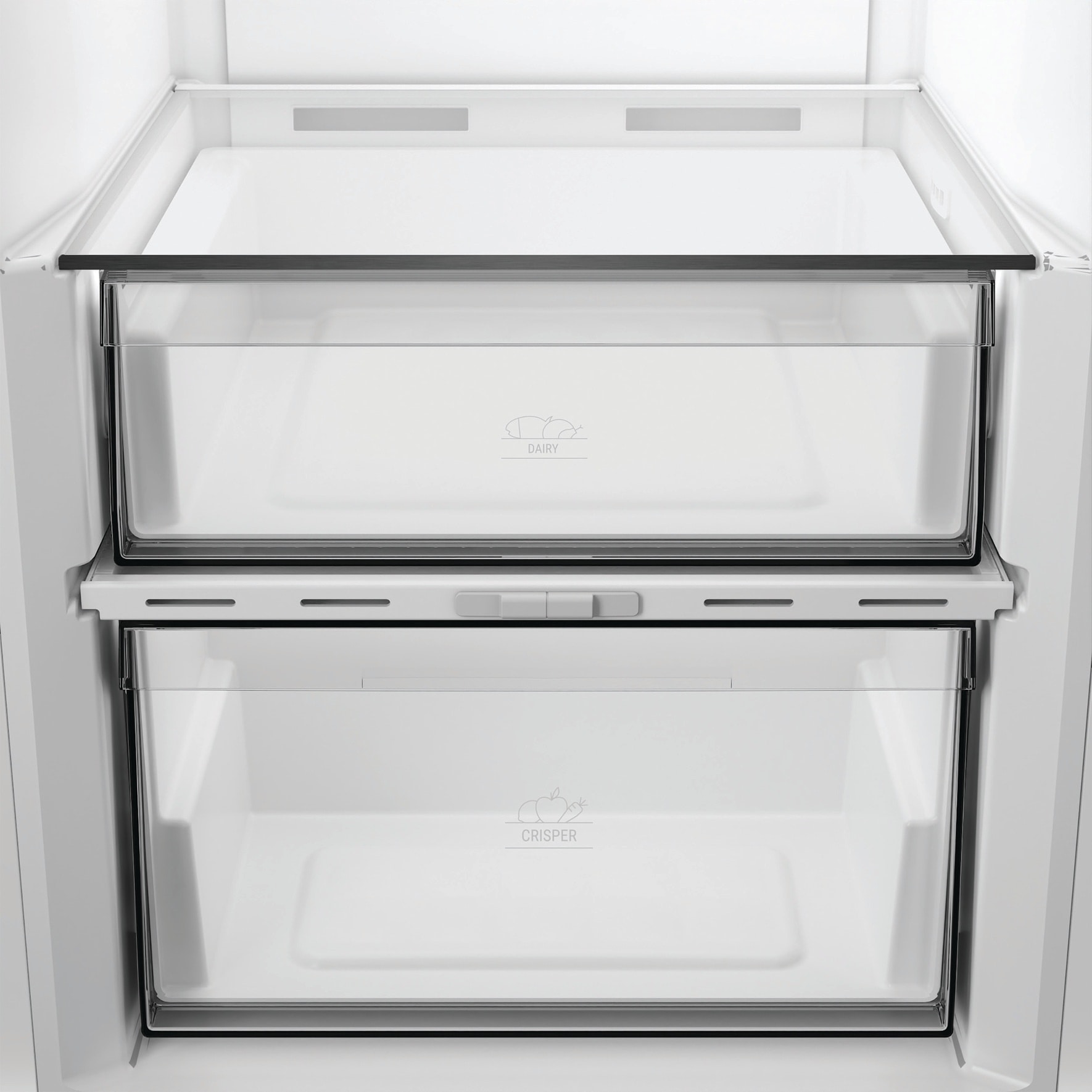 BAUKNECHT Kühlschrank KR 186GD W »KR 186GD W« 186,5 cm hoch 59,7 cm breit SmoothFit - 90°-Türöffnung für mehr Komfort