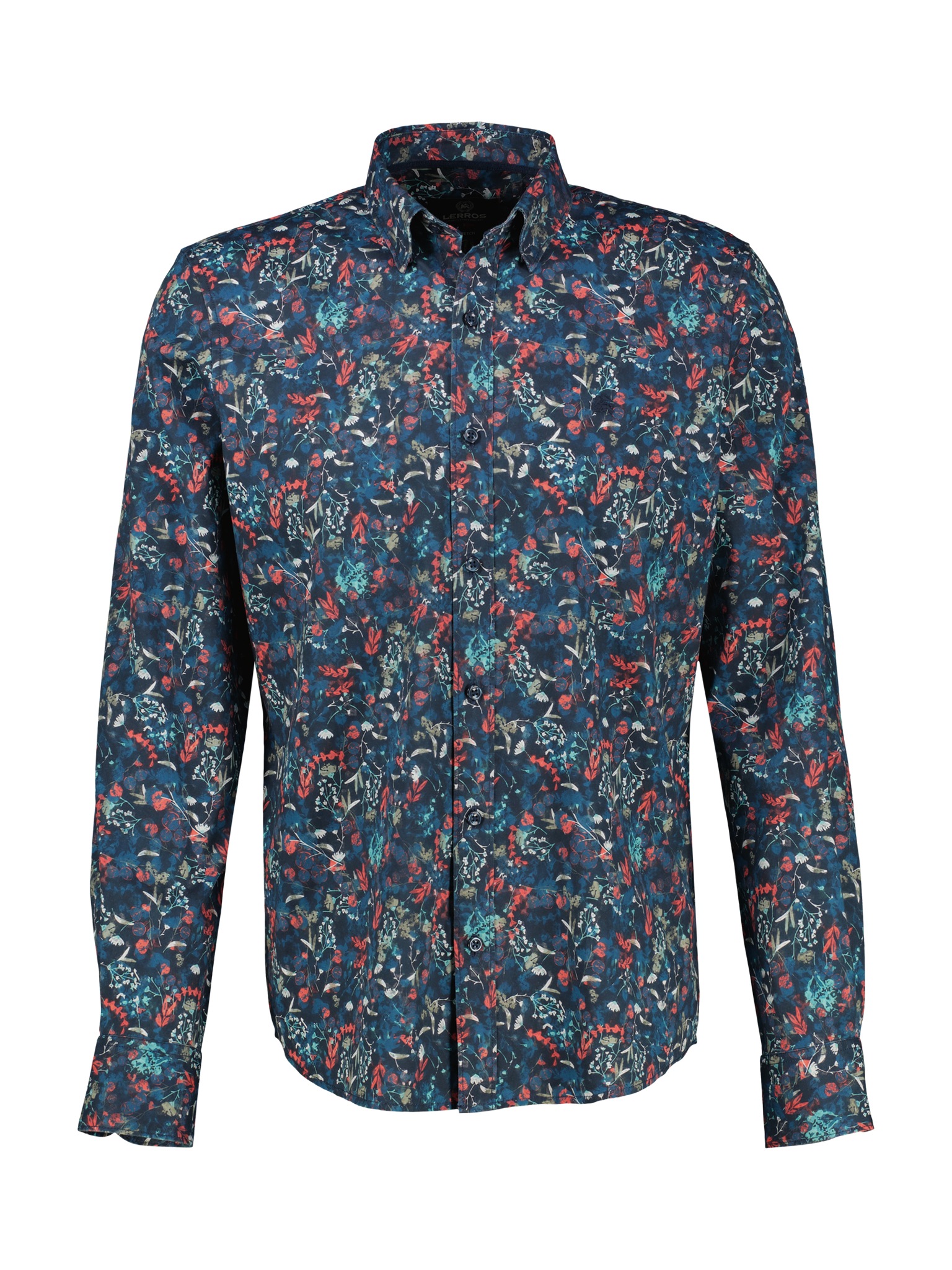 LERROS Langarmhemd mit Allover-Print, geblümt