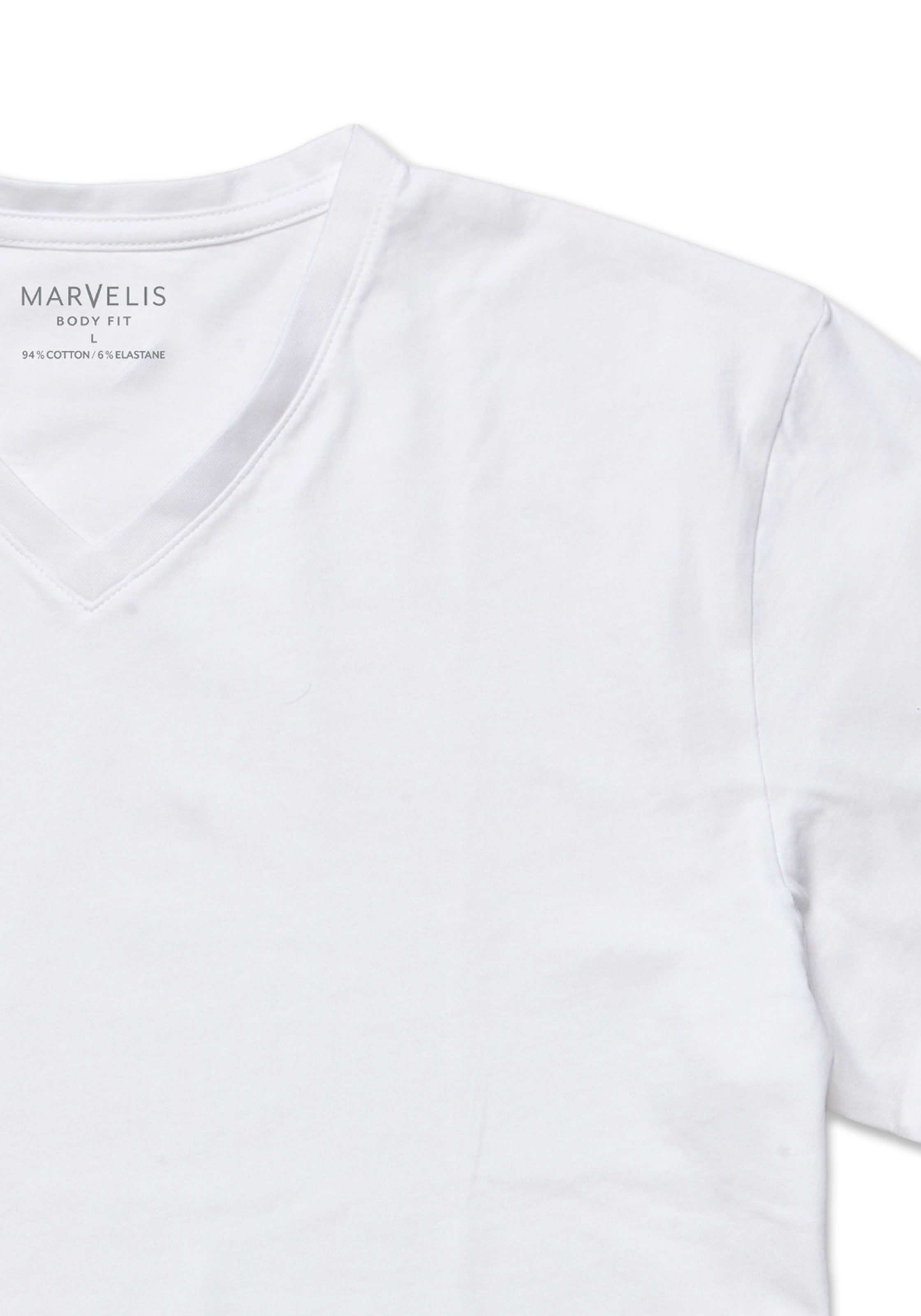 MARVELIS V-Shirt 2 body fit, Doppelpack