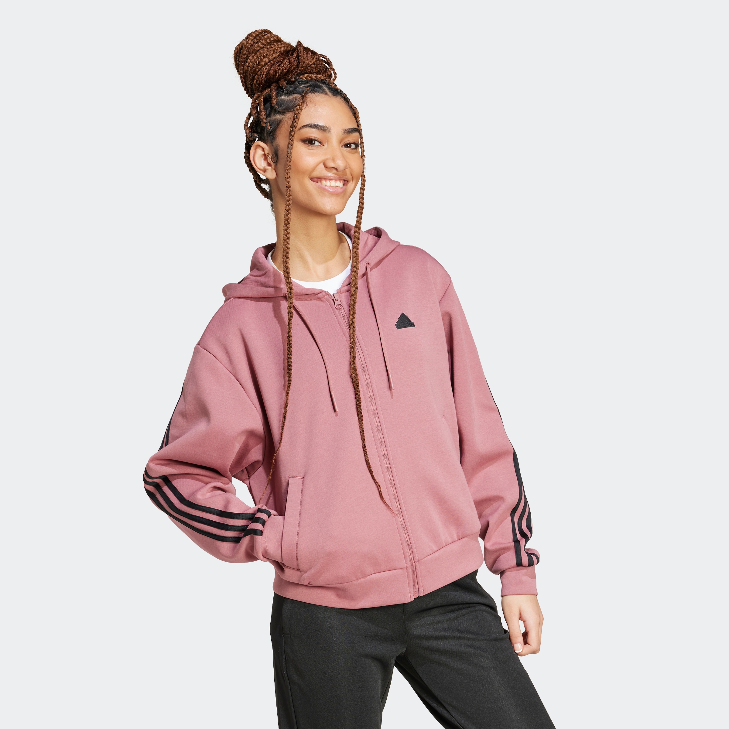 adidas Sportswear Kapuzensweatshirt »W FI 3S FZ HD«