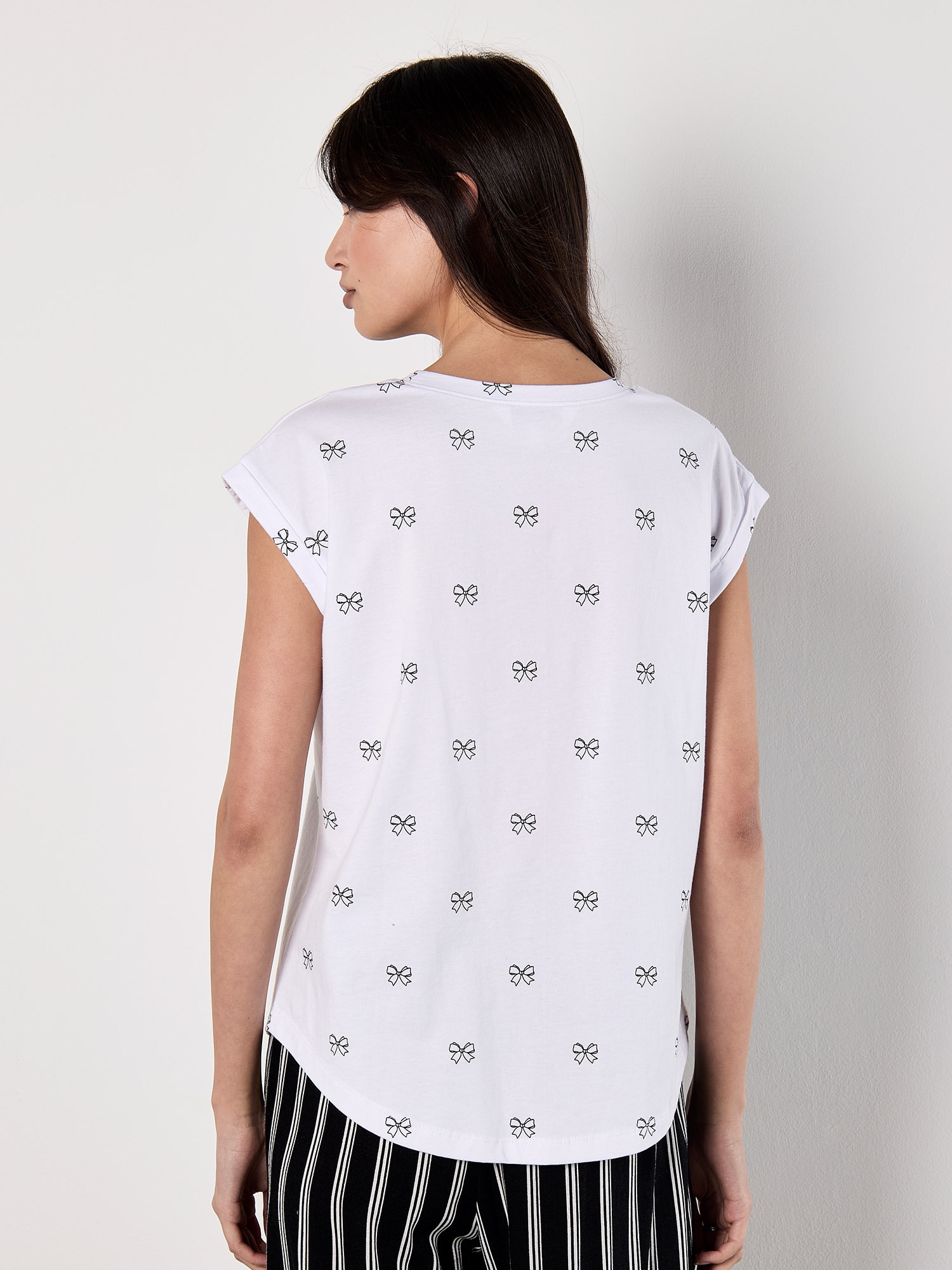 Apricot Shirttop »Top« mit Schleifenprint
