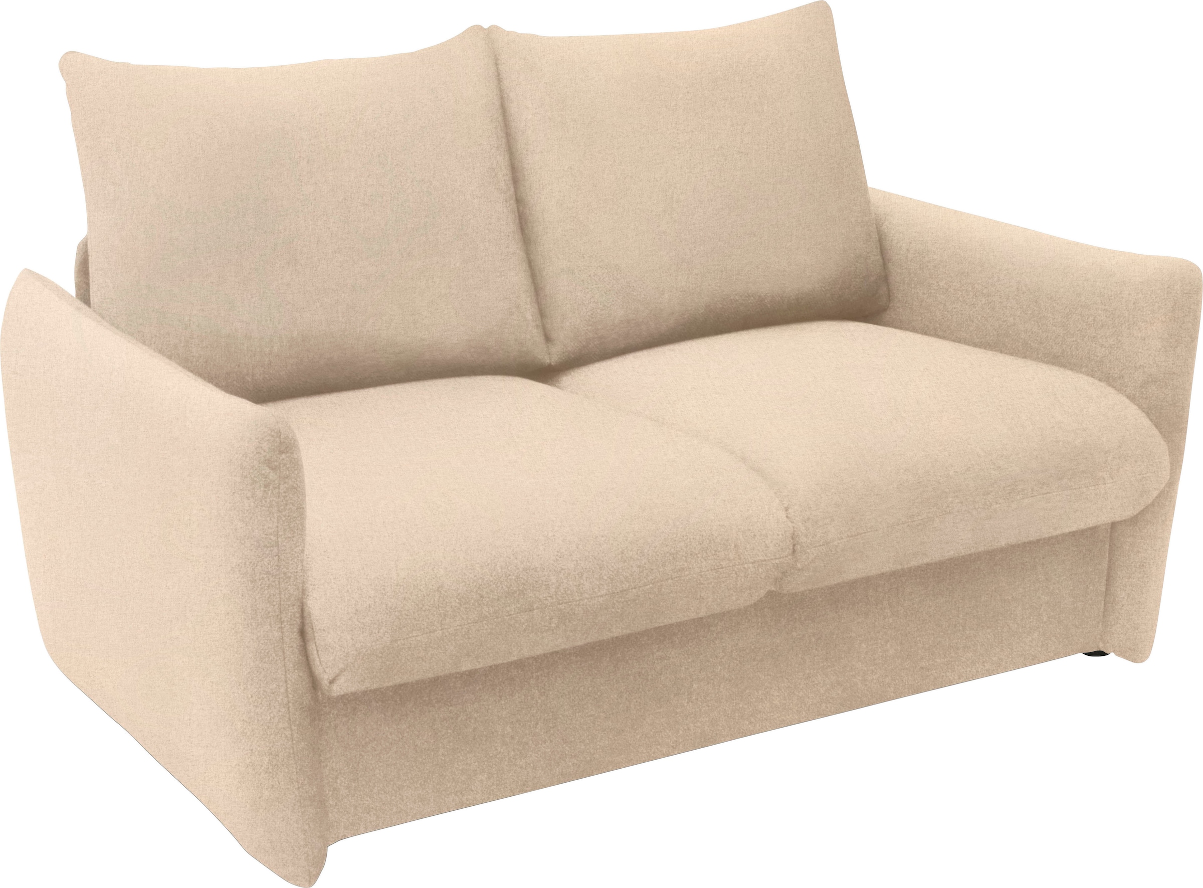 DOMO collection Schlafsofa »700023 Schlaffunktion, Federkern, 2-Sitzer, stabile Liegefläche«, Sitzflächen einzeln ausklappbar zum Schlafen, Relaxen und Entspannen