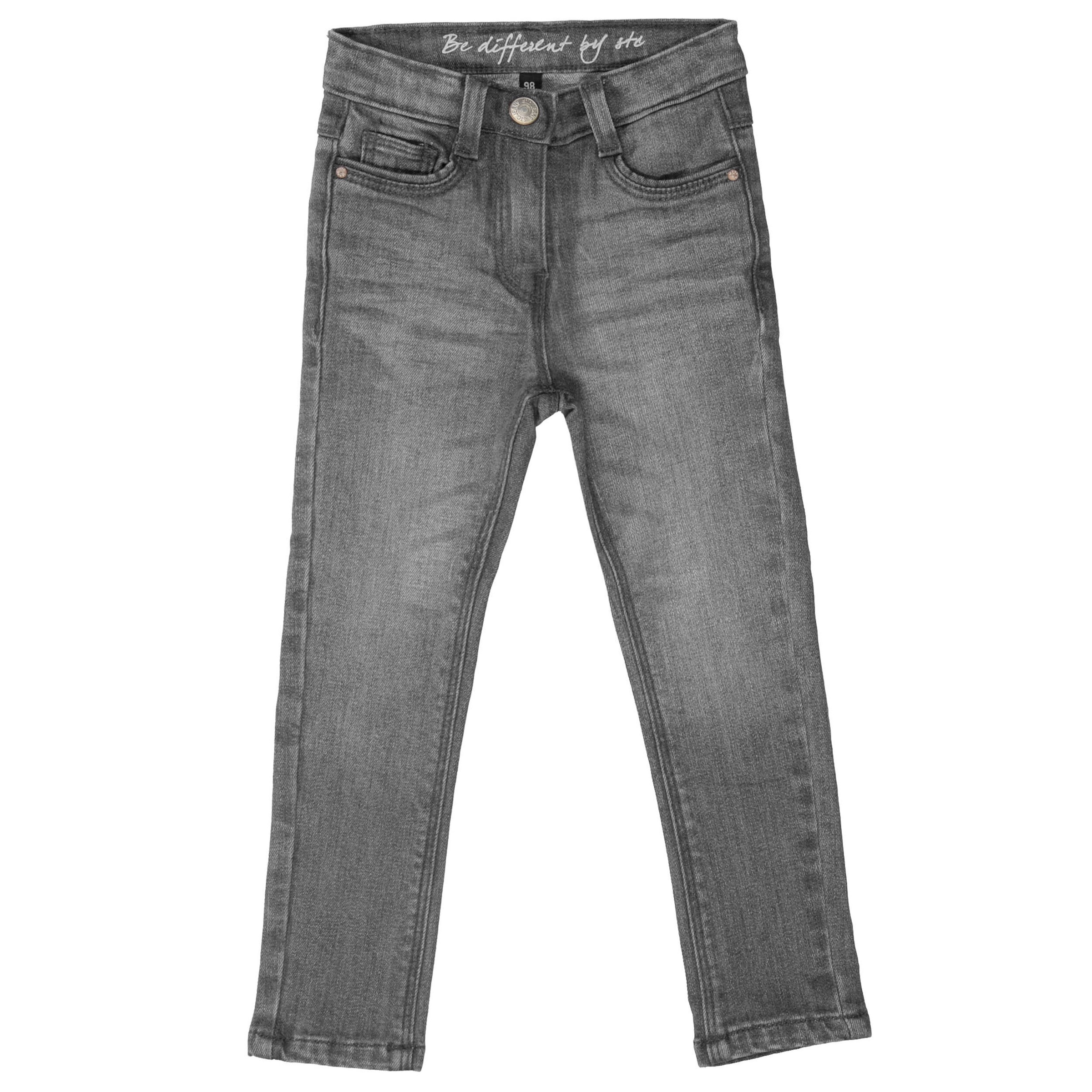 Staccato Mädchen 5-Pocket-Hose Slim Fit in grau, Größe 122