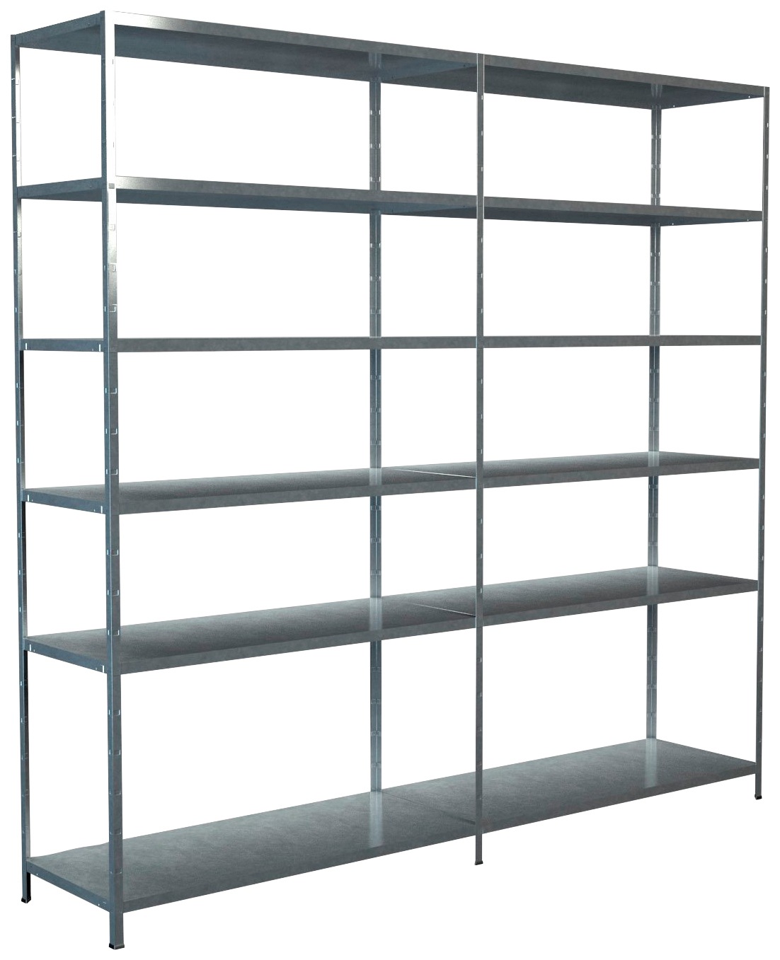 SCHULTE Regalwelt Steckregal »Stecksystem Grund- und Anbauregal«, Metall verzinkt, 2300x2400x500 mm, 12 Böden