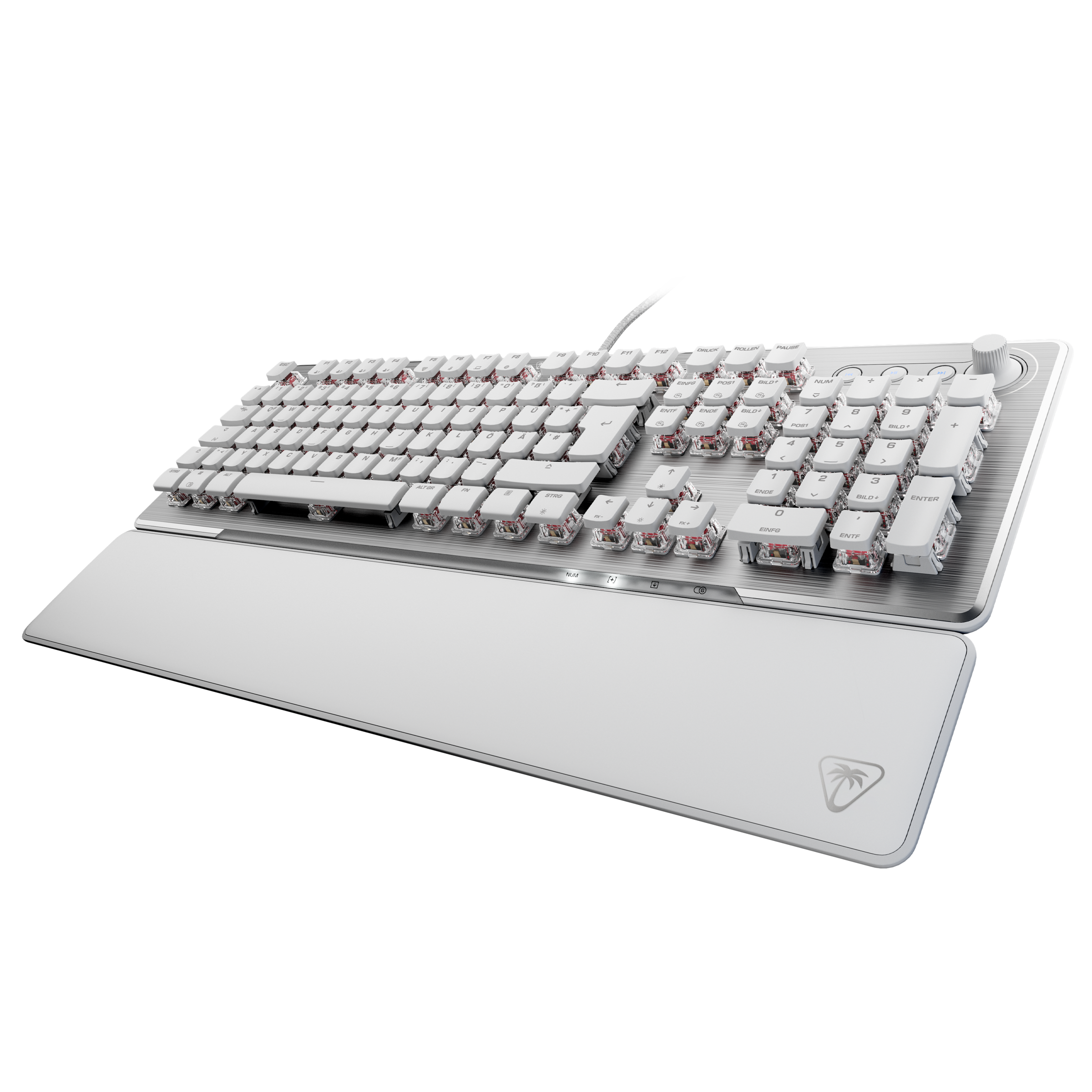 Turtle Beach Gaming-Tastatur »Vulcan II, Linear«, (Lautstärkeregler-Funktionstasten-Profil-Speicher-Ziffernblock-verstellbare Füße-Handgelenkauflage), Linear