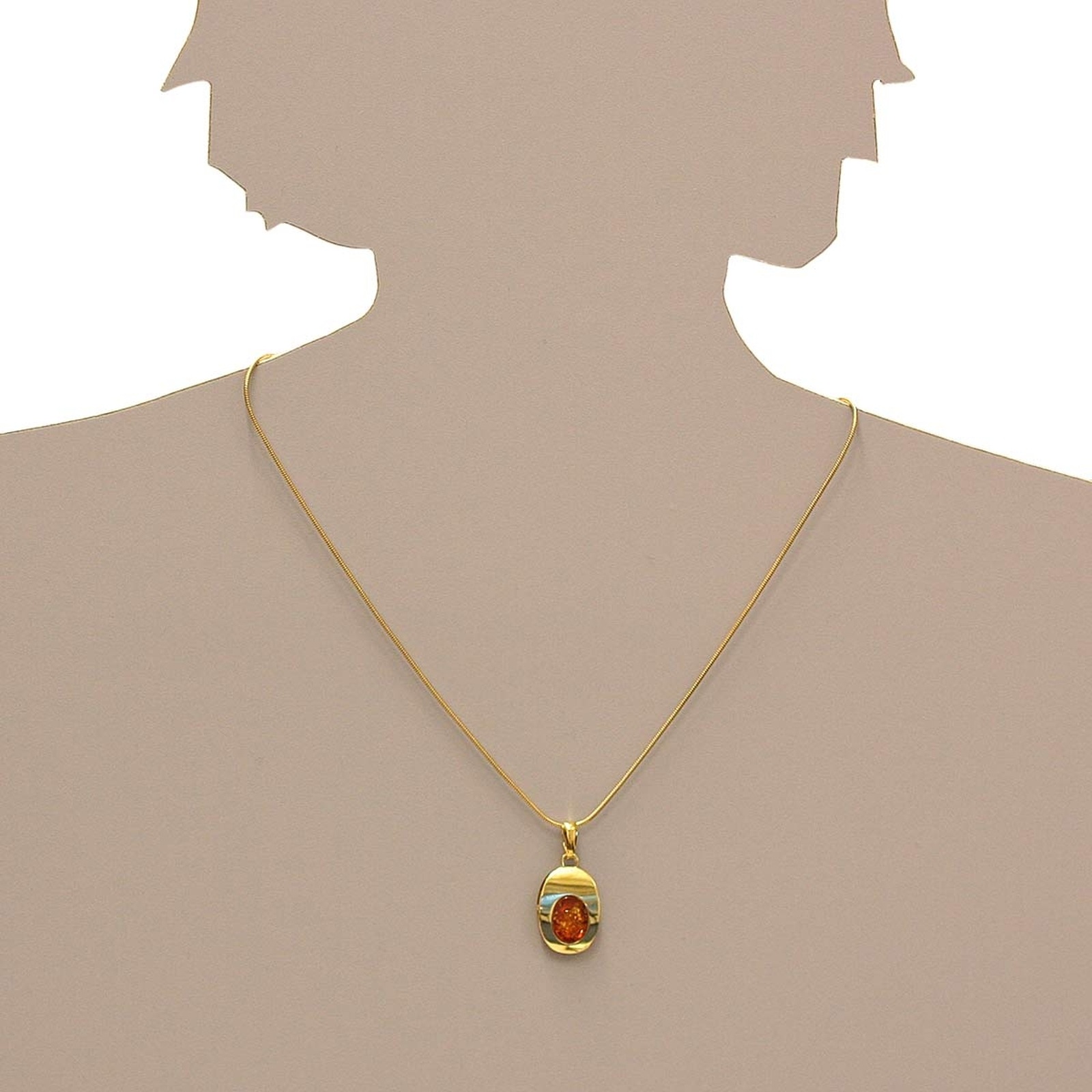 OSTSEE-SCHMUCK Kettenanhänger »- Jessie - Gold 333/000 - Bernstein«